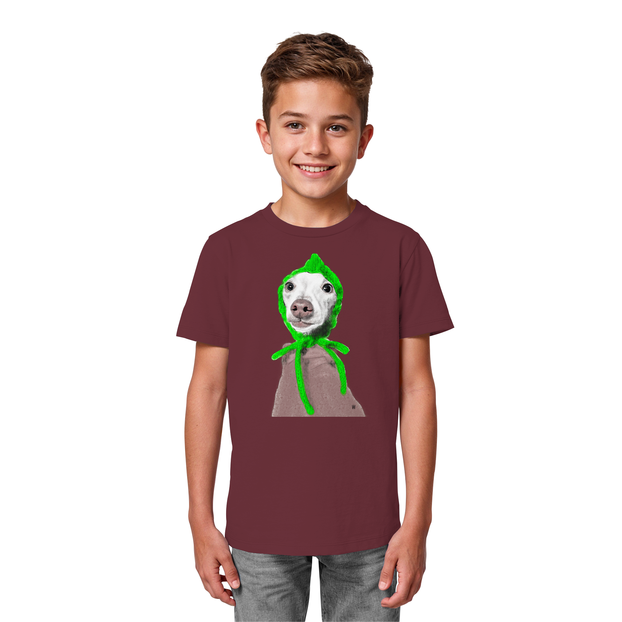 Italienisches Windspiel #13 ... Organic Kids Shirt ... Seelenstudien
