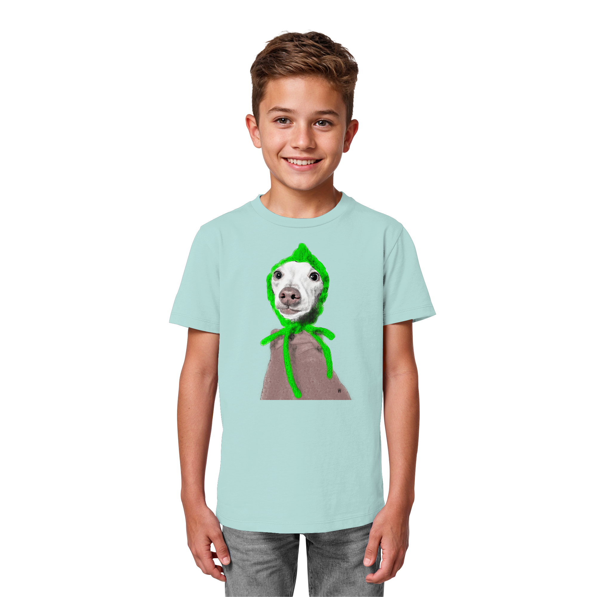 Italienisches Windspiel #13 ... Organic Kids Shirt ... Seelenstudien
