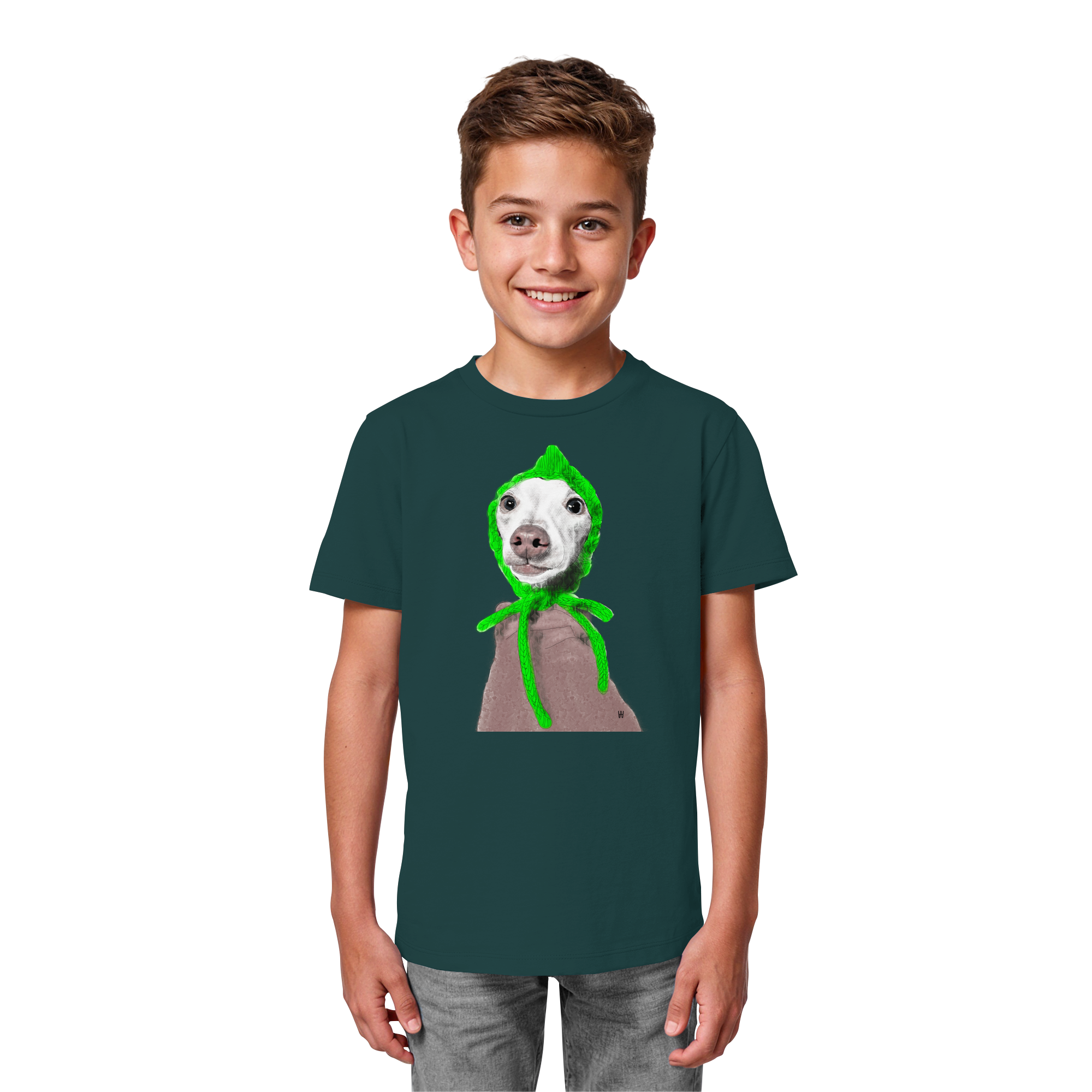 Italienisches Windspiel #13 ... Organic Kids Shirt ... Seelenstudien