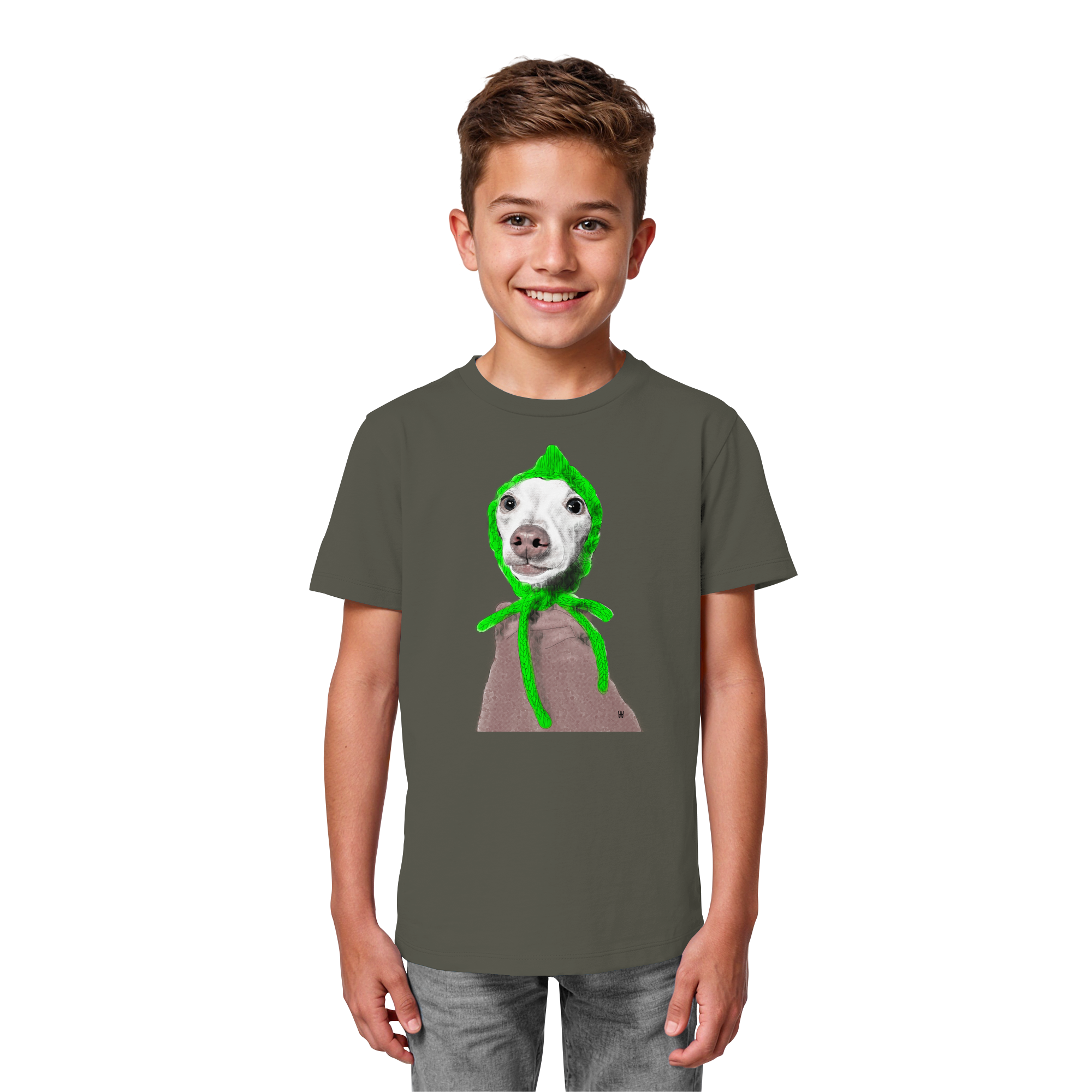 Italienisches Windspiel #13 ... Organic Kids Shirt ... Seelenstudien