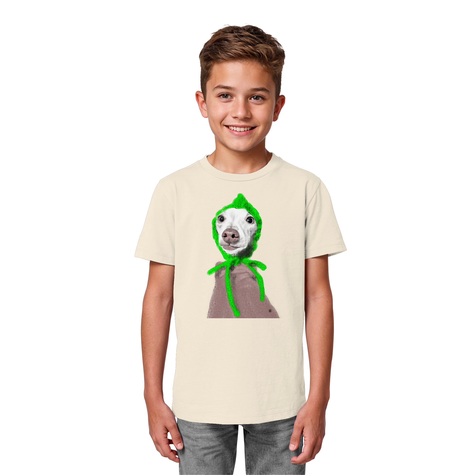 Italienisches Windspiel #13 ... Organic Kids Shirt ... Seelenstudien