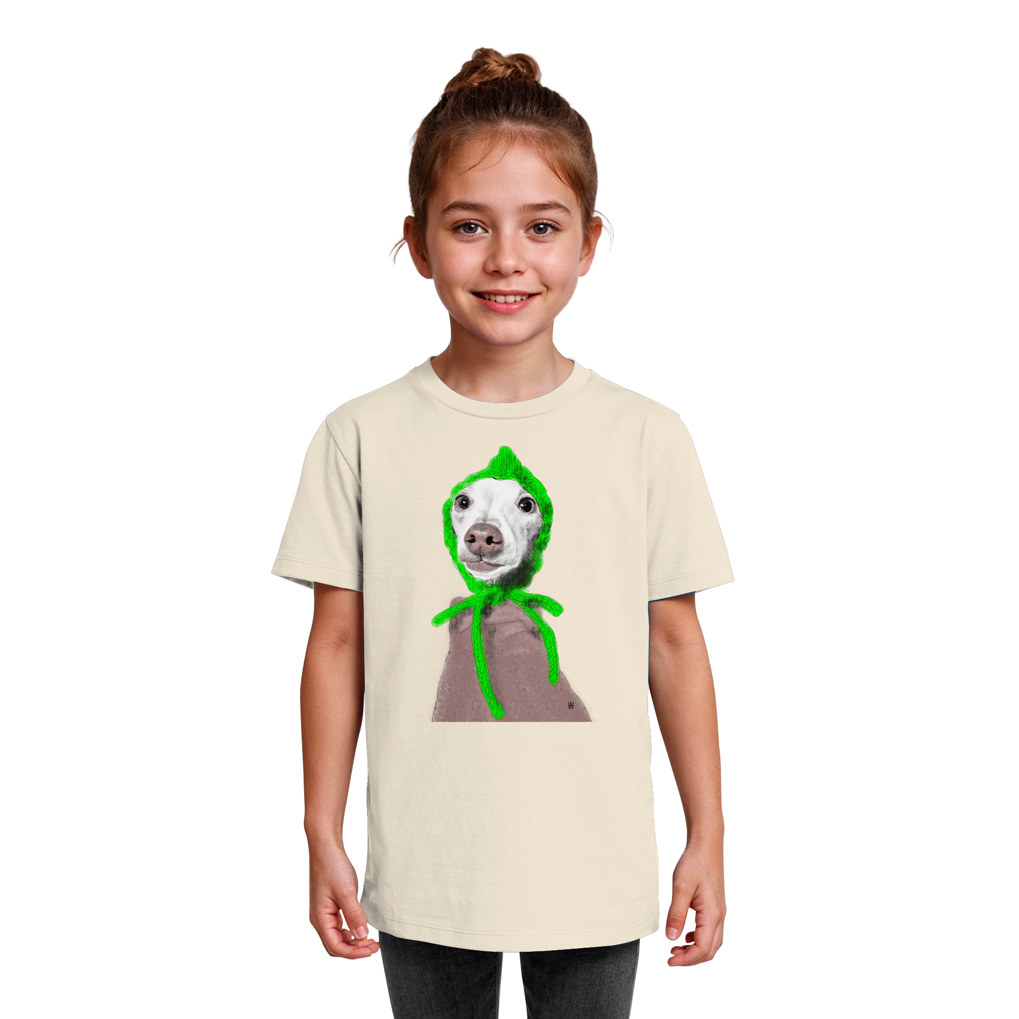 Italienisches Windspiel #13 ... Organic Kids Shirt ... Seelenstudien