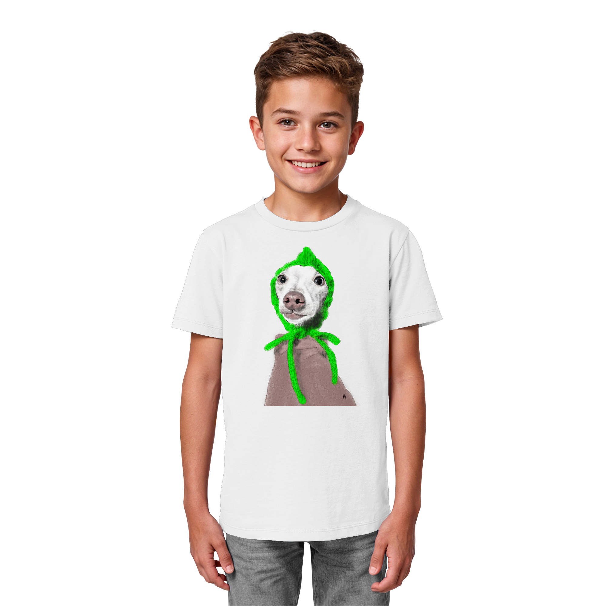 Italienisches Windspiel #13 ... Organic Kids Shirt ... Seelenstudien