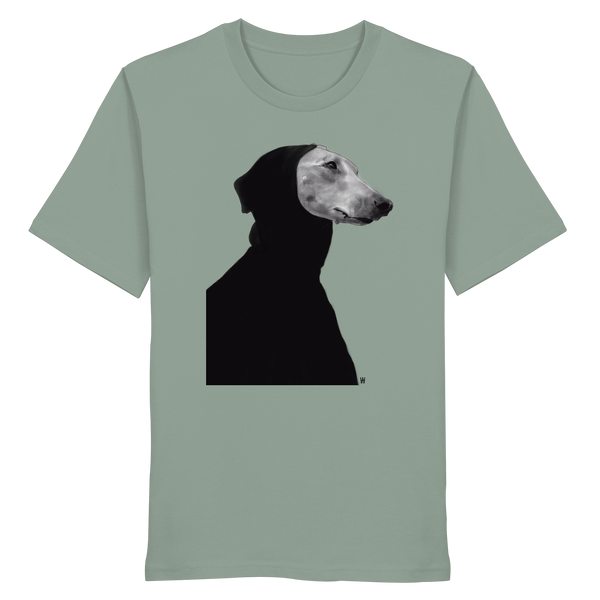 Whippet #12 ... Organic Unisex Shirt ... Charakterköpfe