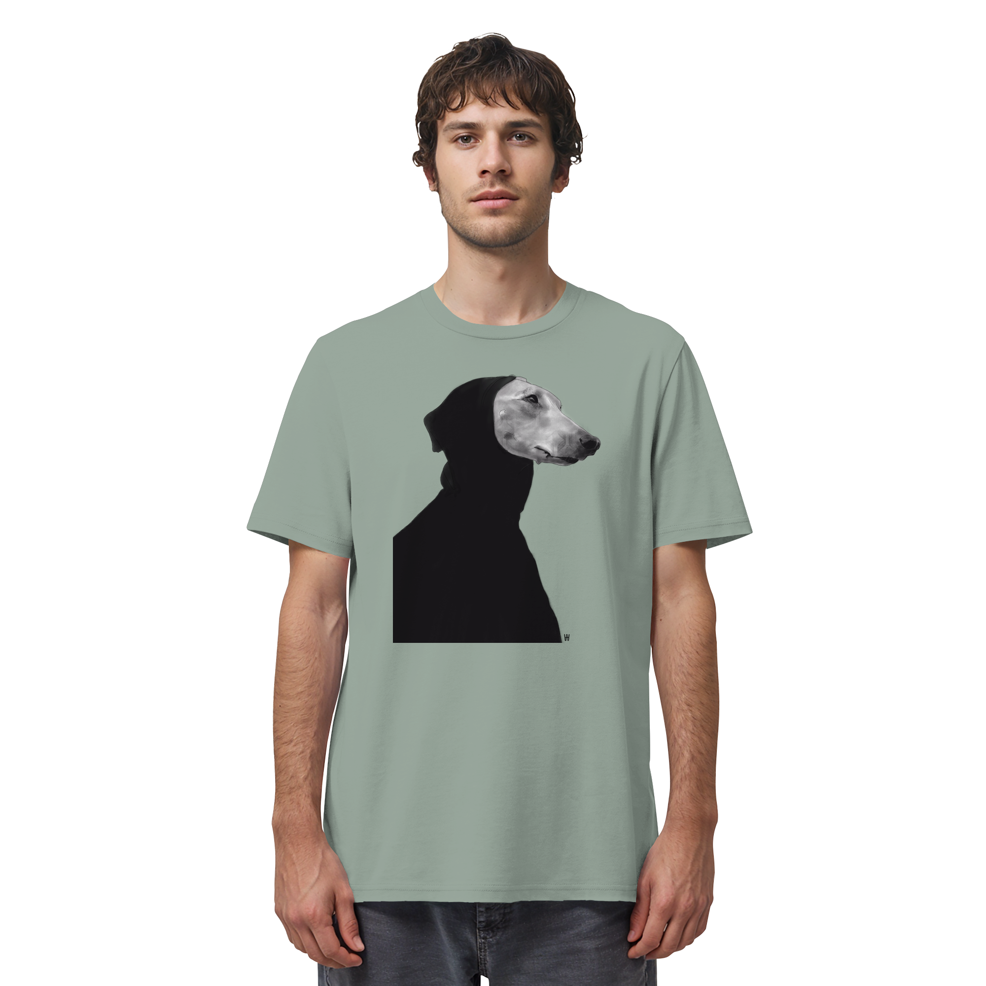 Whippet #12 ... Organic Unisex Shirt ... Charakterköpfe