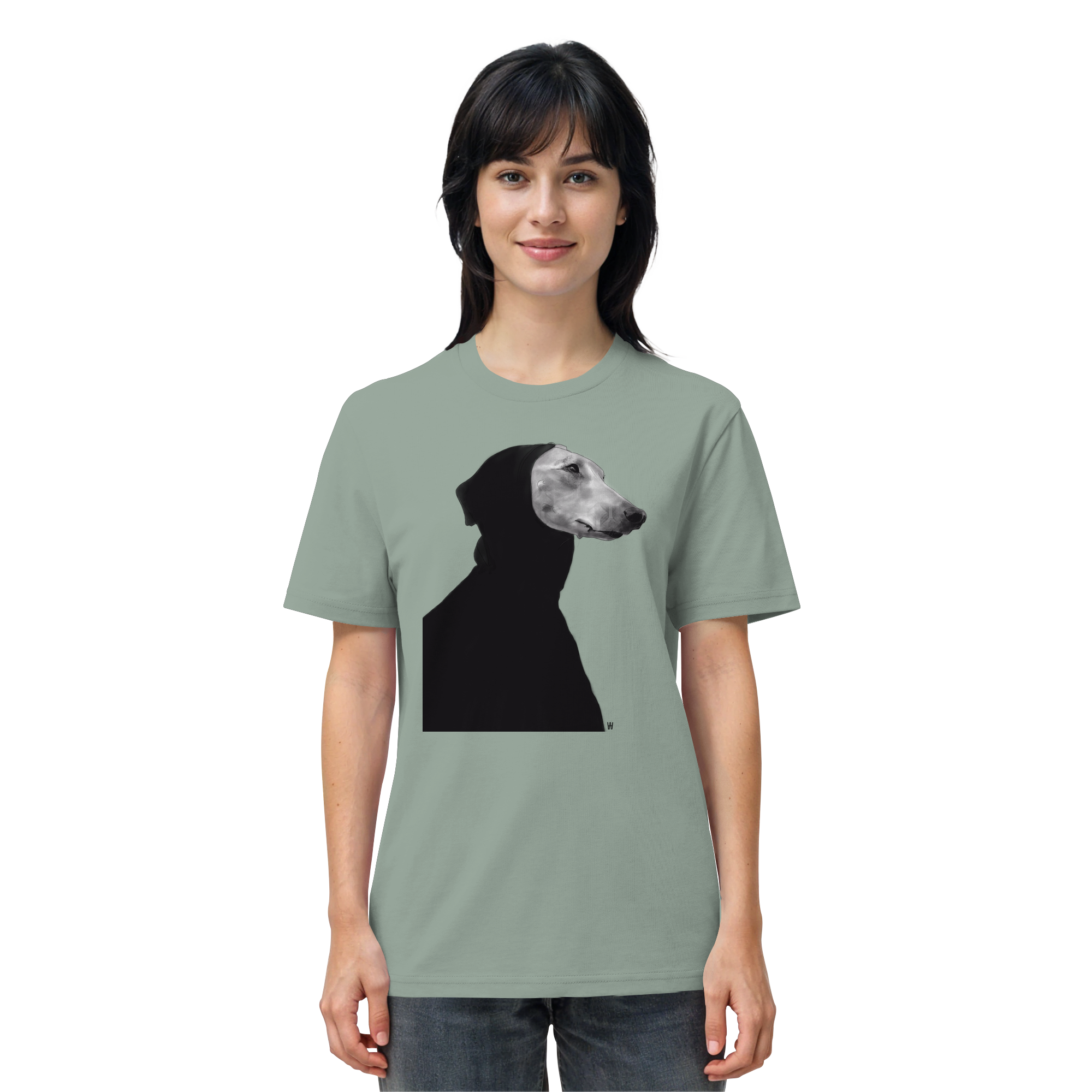 Whippet #12 ... Organic Unisex Shirt ... Charakterköpfe