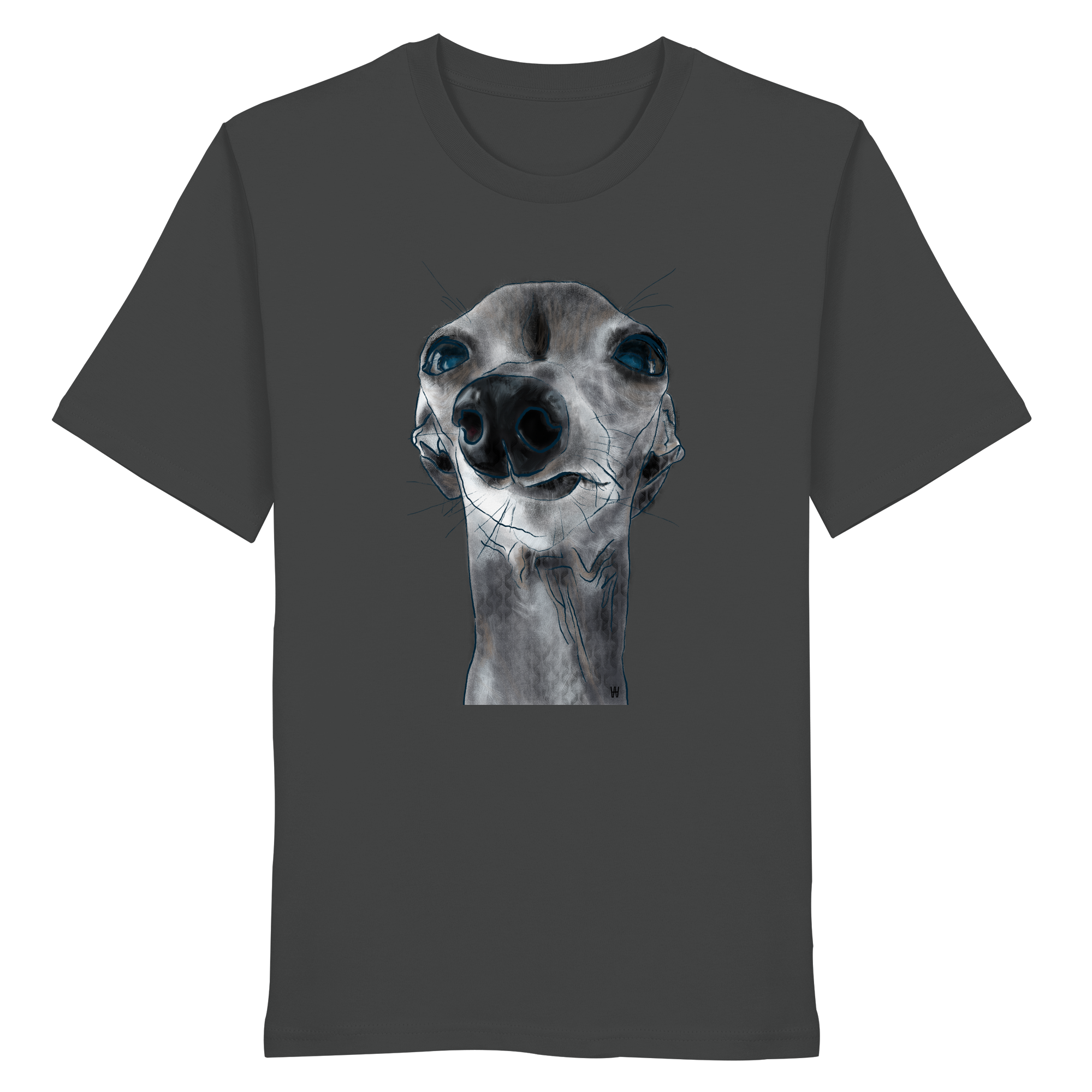 Italienisches Windspiel #6 ... Organic Unisex T-Shirt ... Charakterköpfe