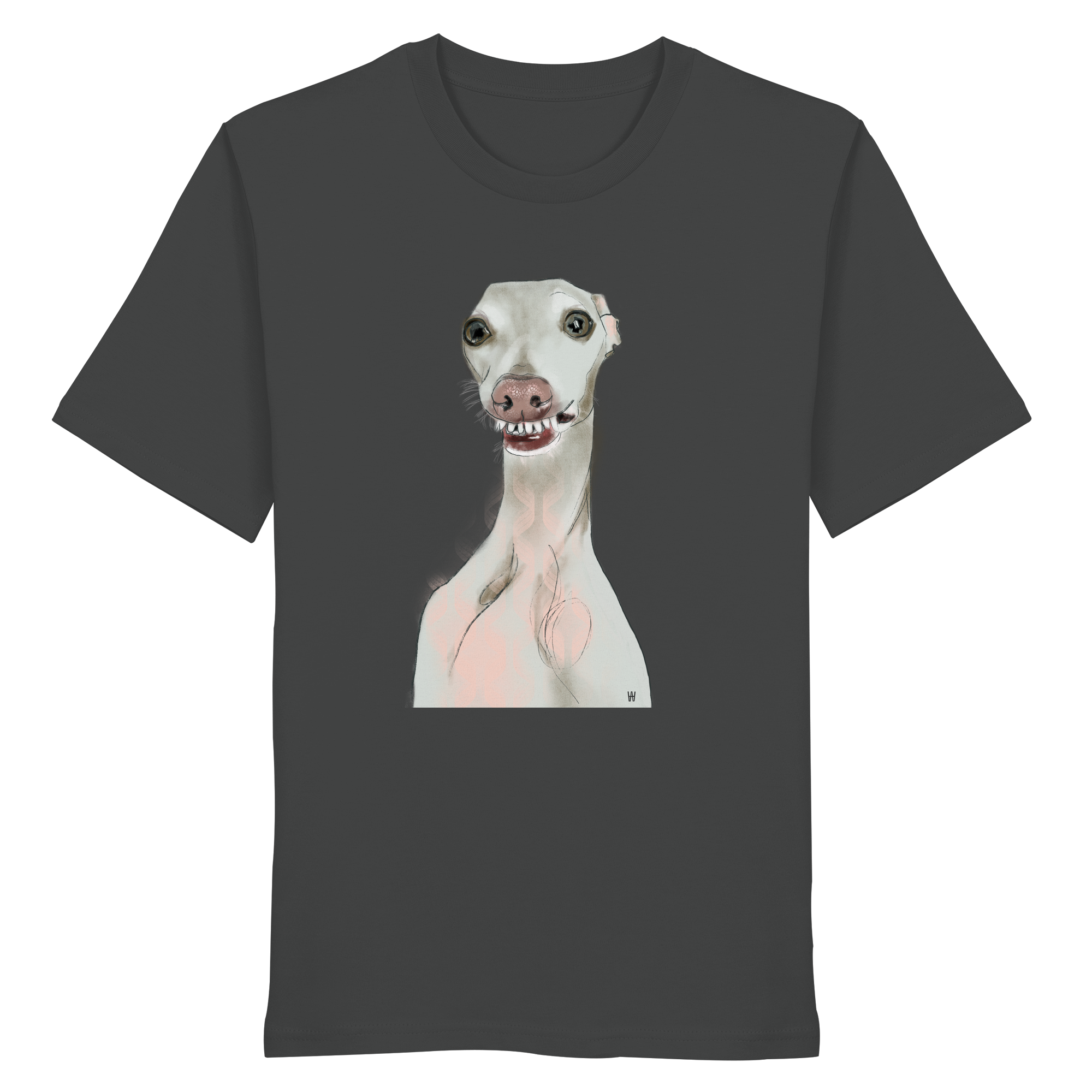 Italienisches Windspiel #12 ... Organic Unisex T-Shirt ... Charakterköpfe