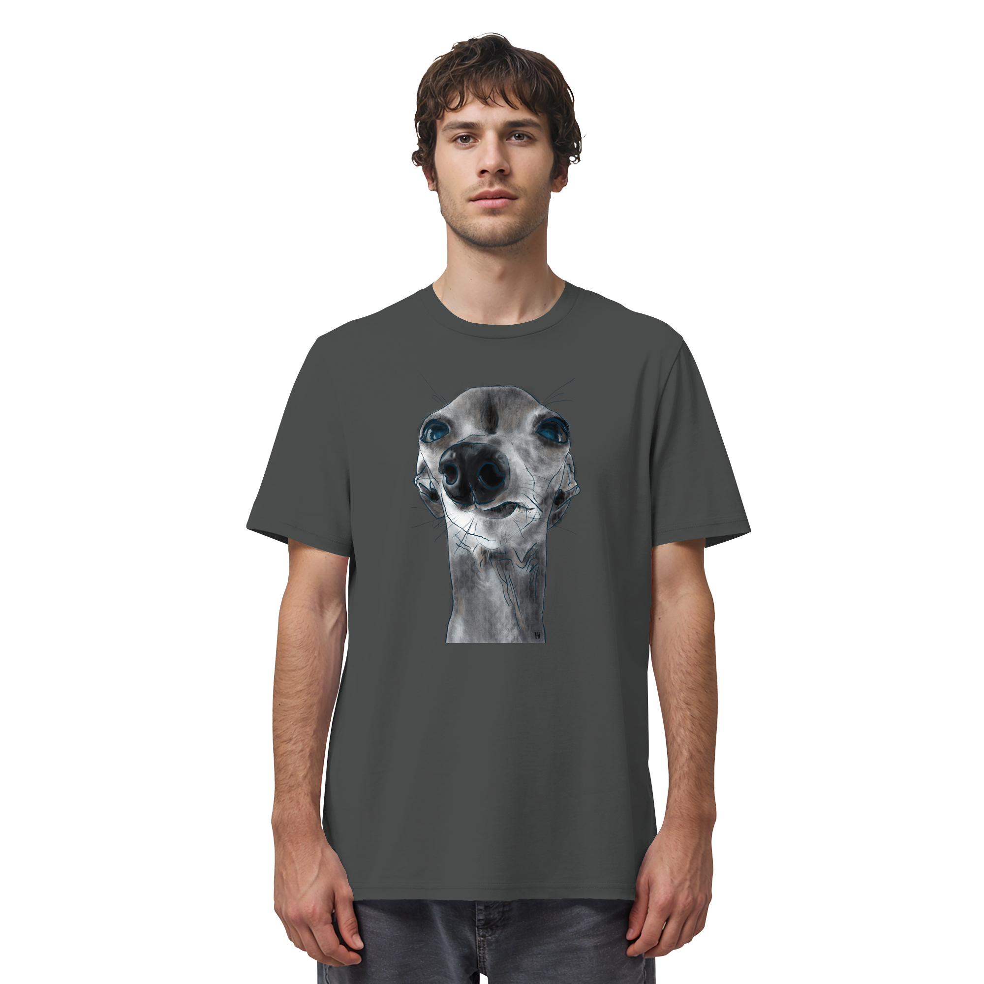 Italienisches Windspiel #6 ... Organic Unisex T-Shirt ... Charakterköpfe