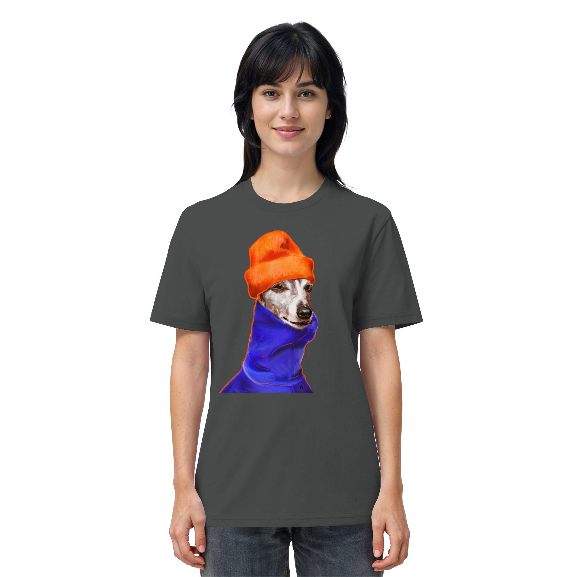 Whippet #2 ... Organic Unisex T-Shirt ... Charakterköpfe