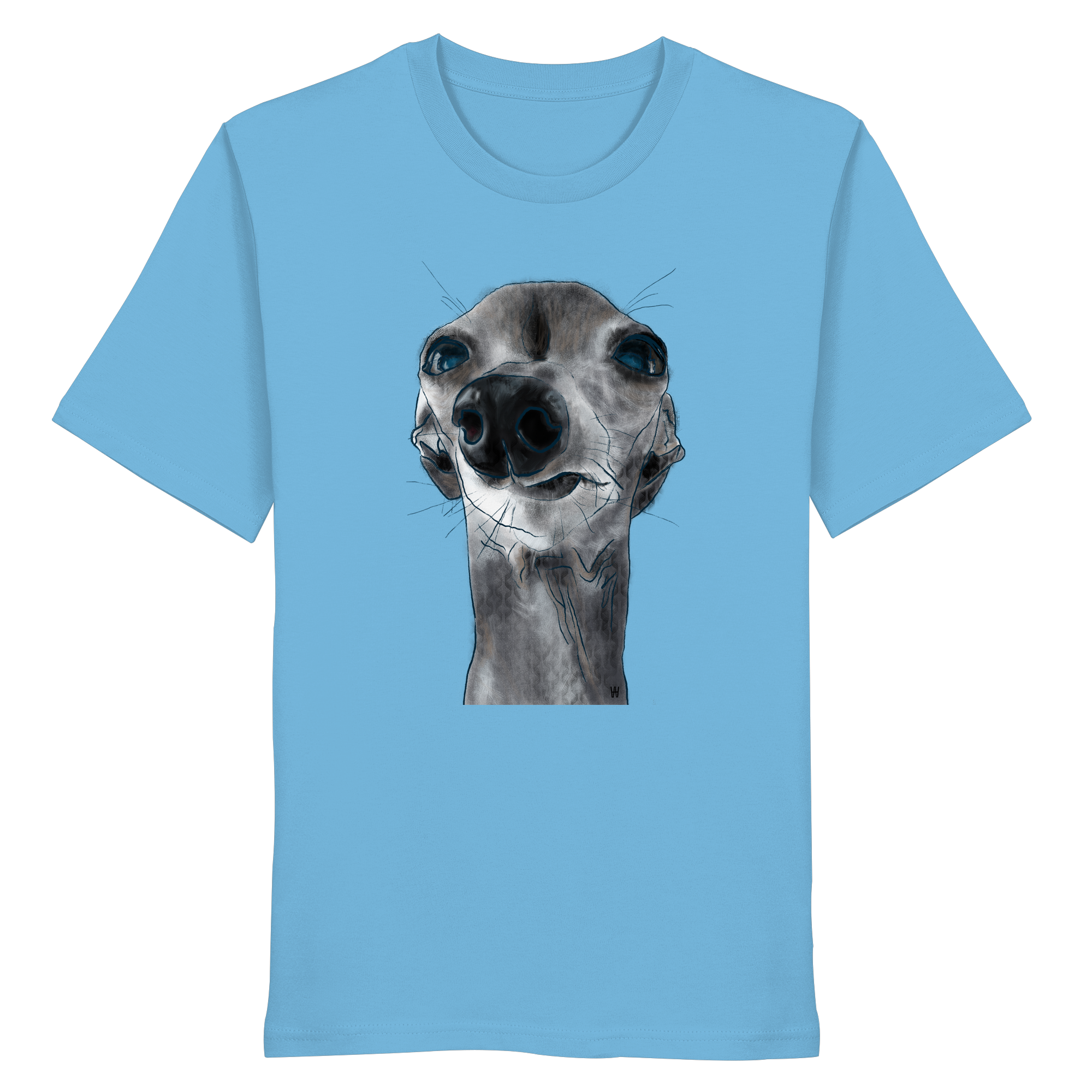 Italienisches Windspiel #6 ... Organic Unisex T-Shirt ... Charakterköpfe