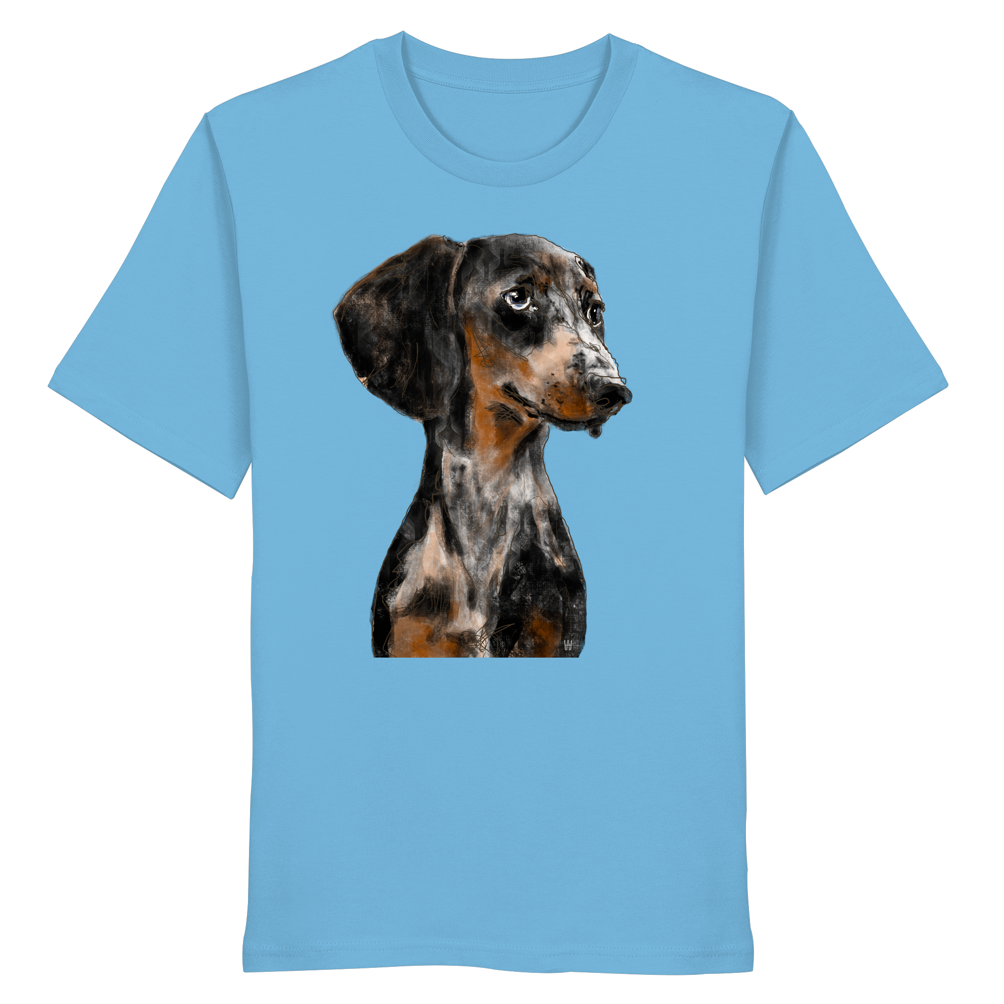 Dackel #2 ... Organic Unisex Shirt ... Charakterköpfe