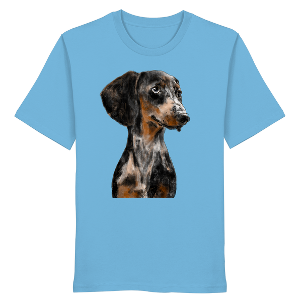 Dackel #2 ... Organic Unisex Shirt ... Charakterköpfe