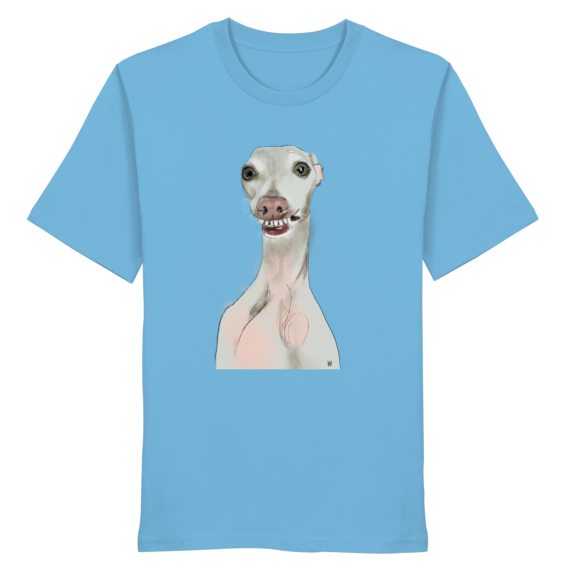 Italienisches Windspiel #12 ... Organic Unisex T-Shirt ... Charakterköpfe