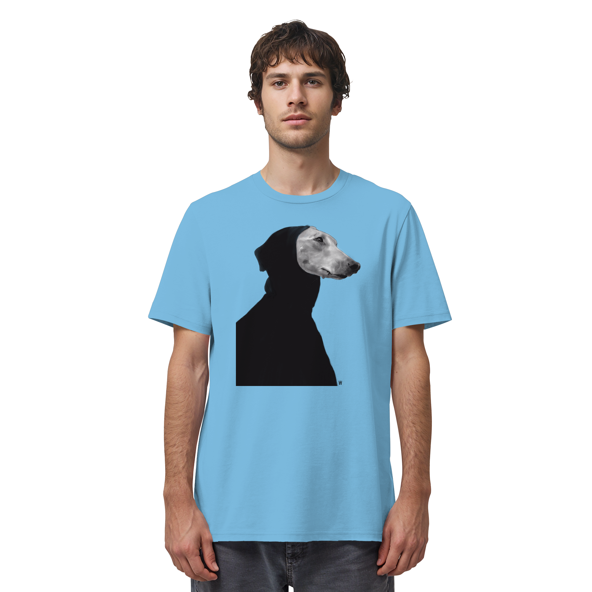 Whippet #12 ... Organic Unisex Shirt ... Charakterköpfe