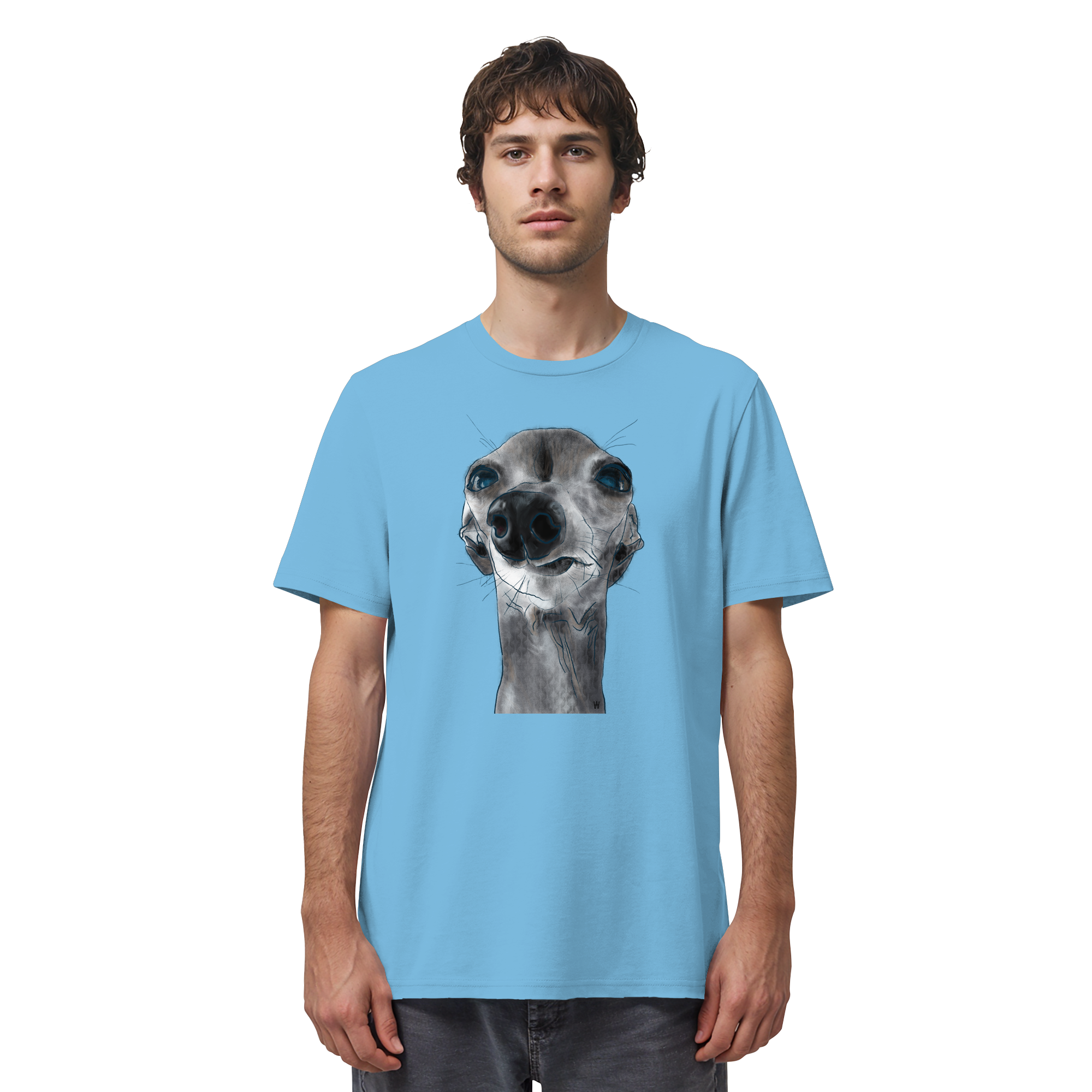 Italienisches Windspiel #6 ... Organic Unisex T-Shirt ... Charakterköpfe