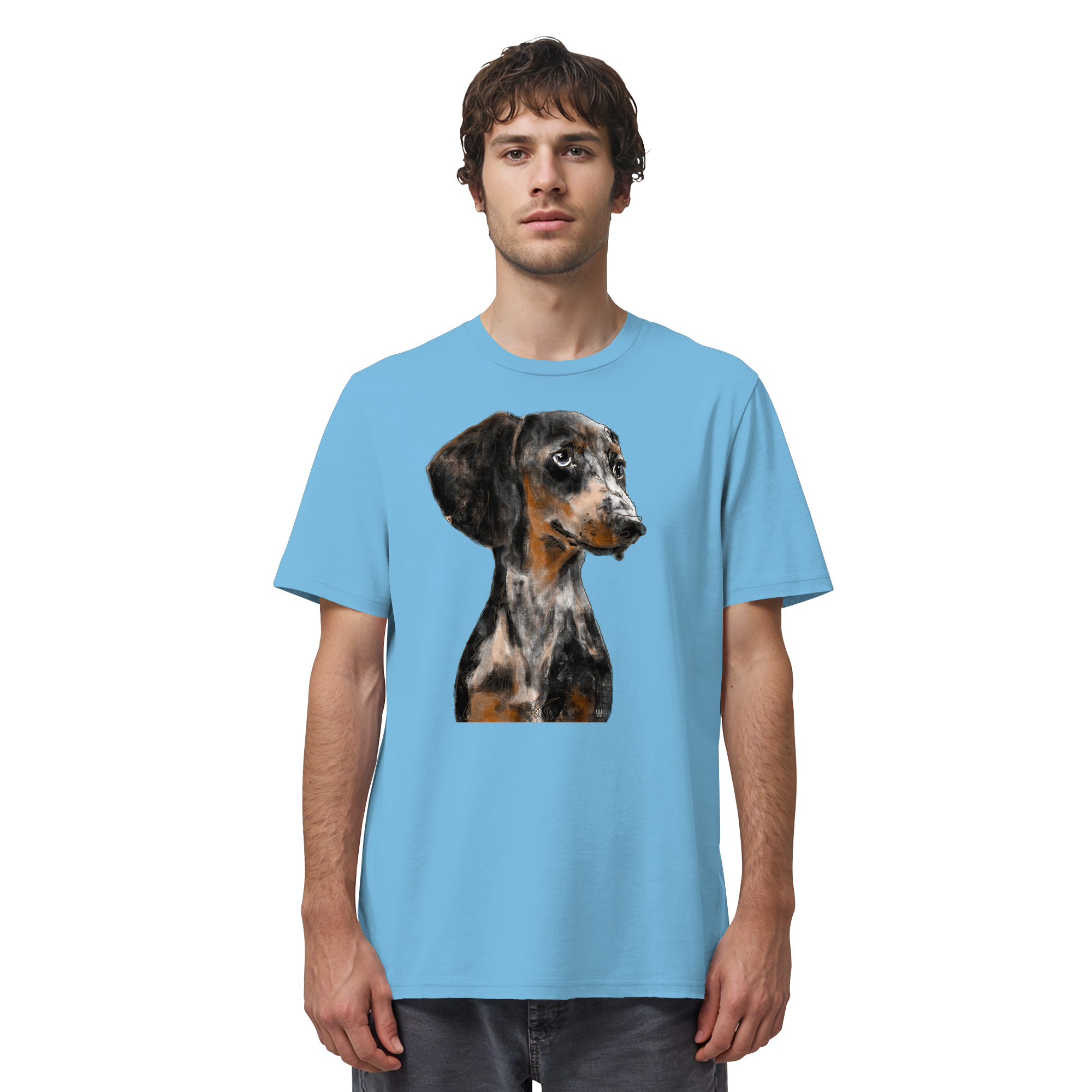 Dackel #2 ... Organic Unisex Shirt ... Charakterköpfe