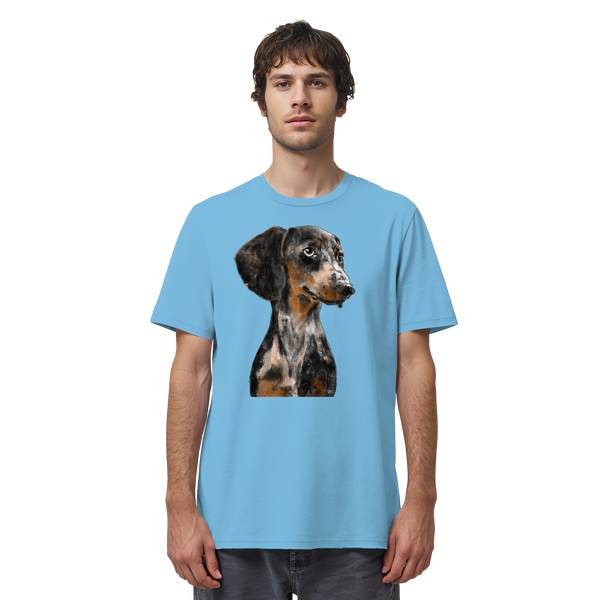 Dackel #2 ... Organic Unisex Shirt ... Charakterköpfe