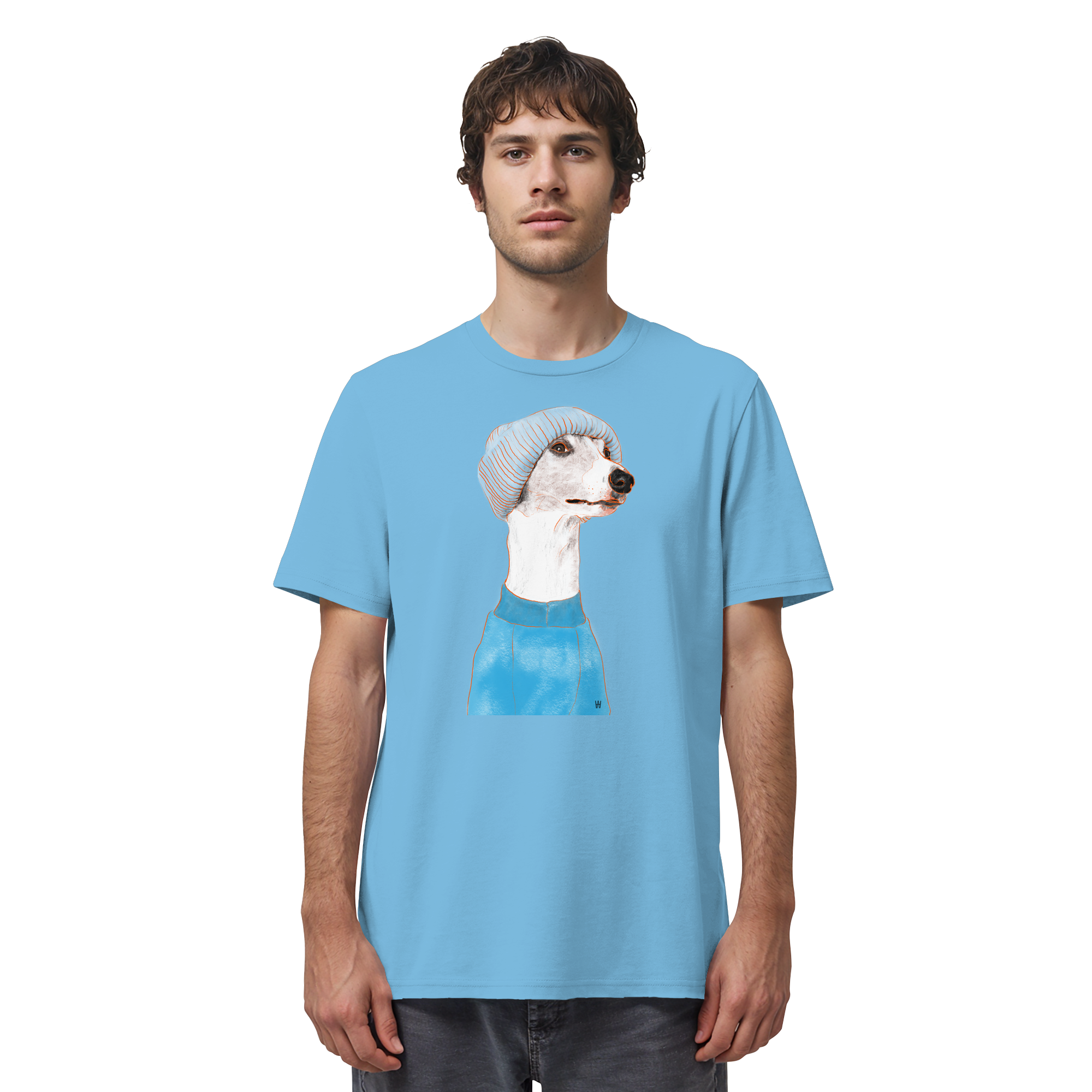 Whippet #3 ... Organic Unisex T-Shirt ... Charakterköpfe