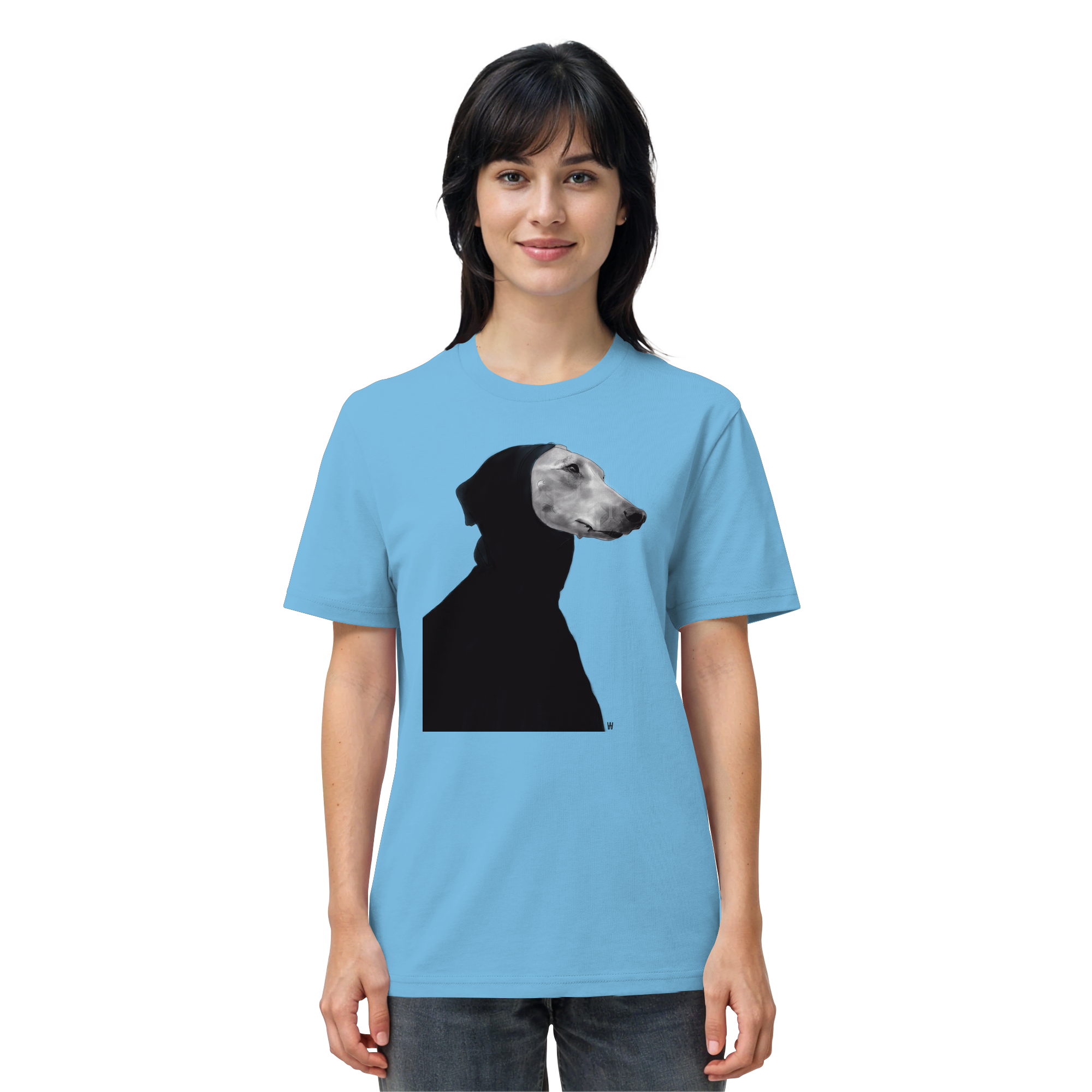 Whippet #12 ... Organic Unisex Shirt ... Charakterköpfe