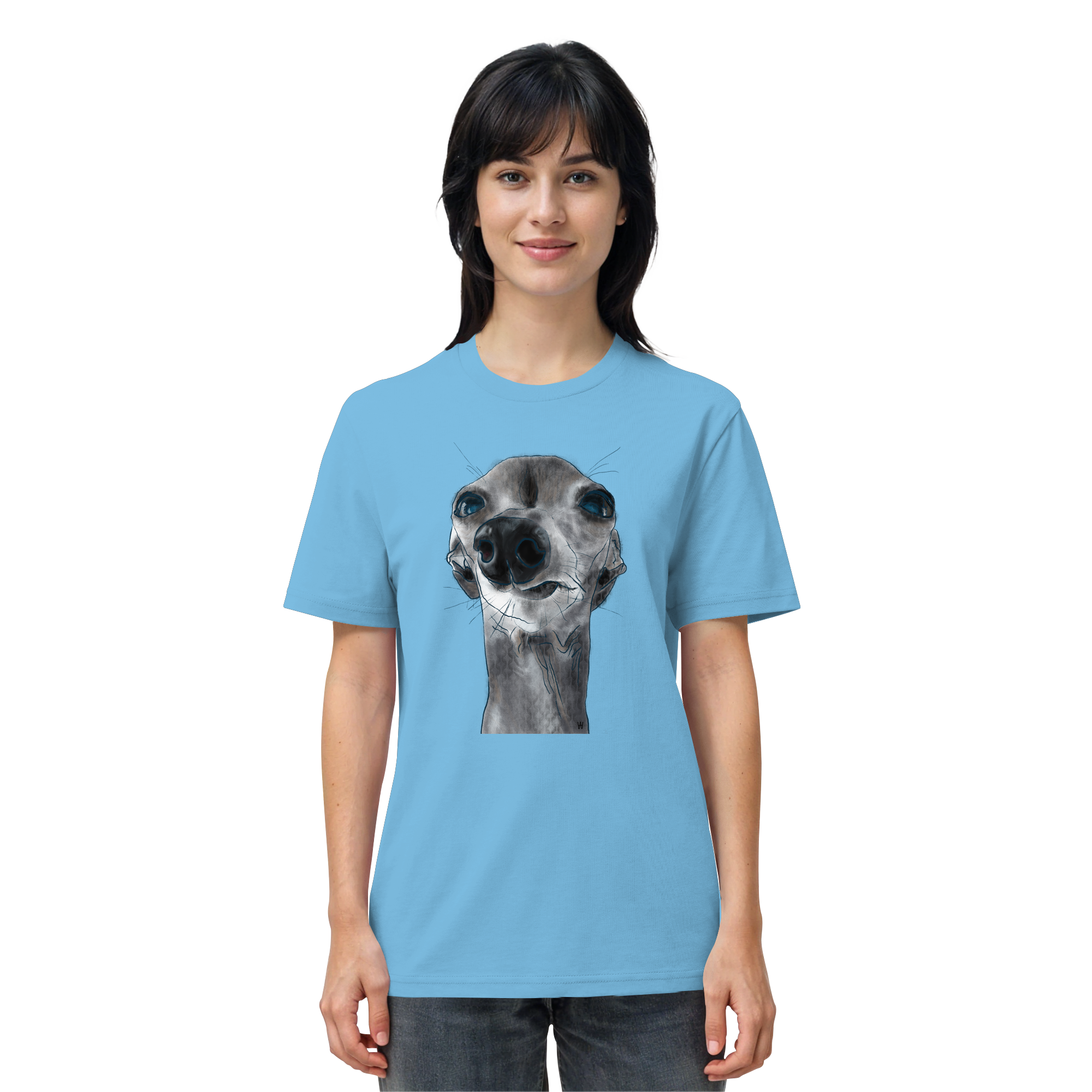 Italienisches Windspiel #6 ... Organic Unisex T-Shirt ... Charakterköpfe
