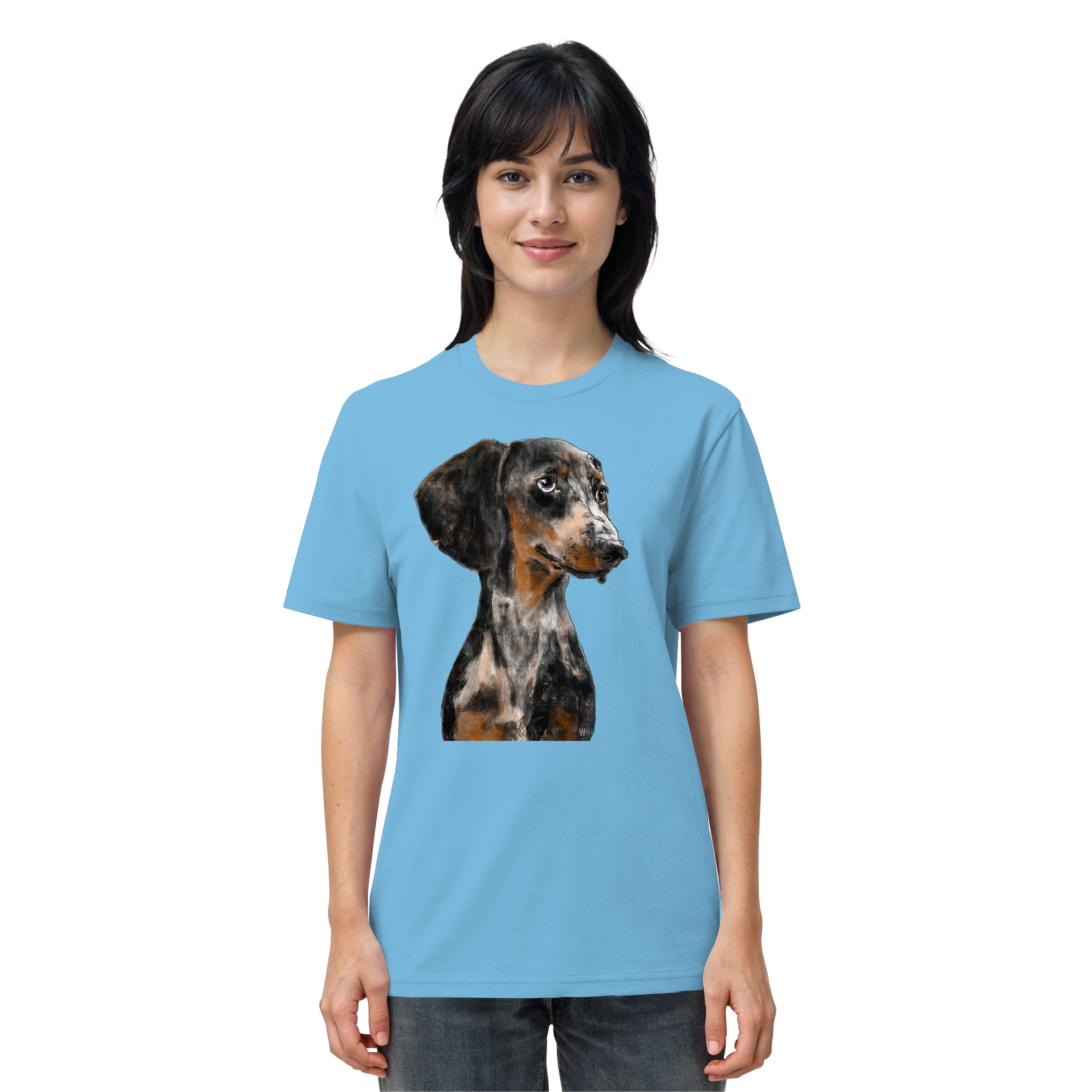 Dackel #2 ... Organic Unisex Shirt ... Charakterköpfe