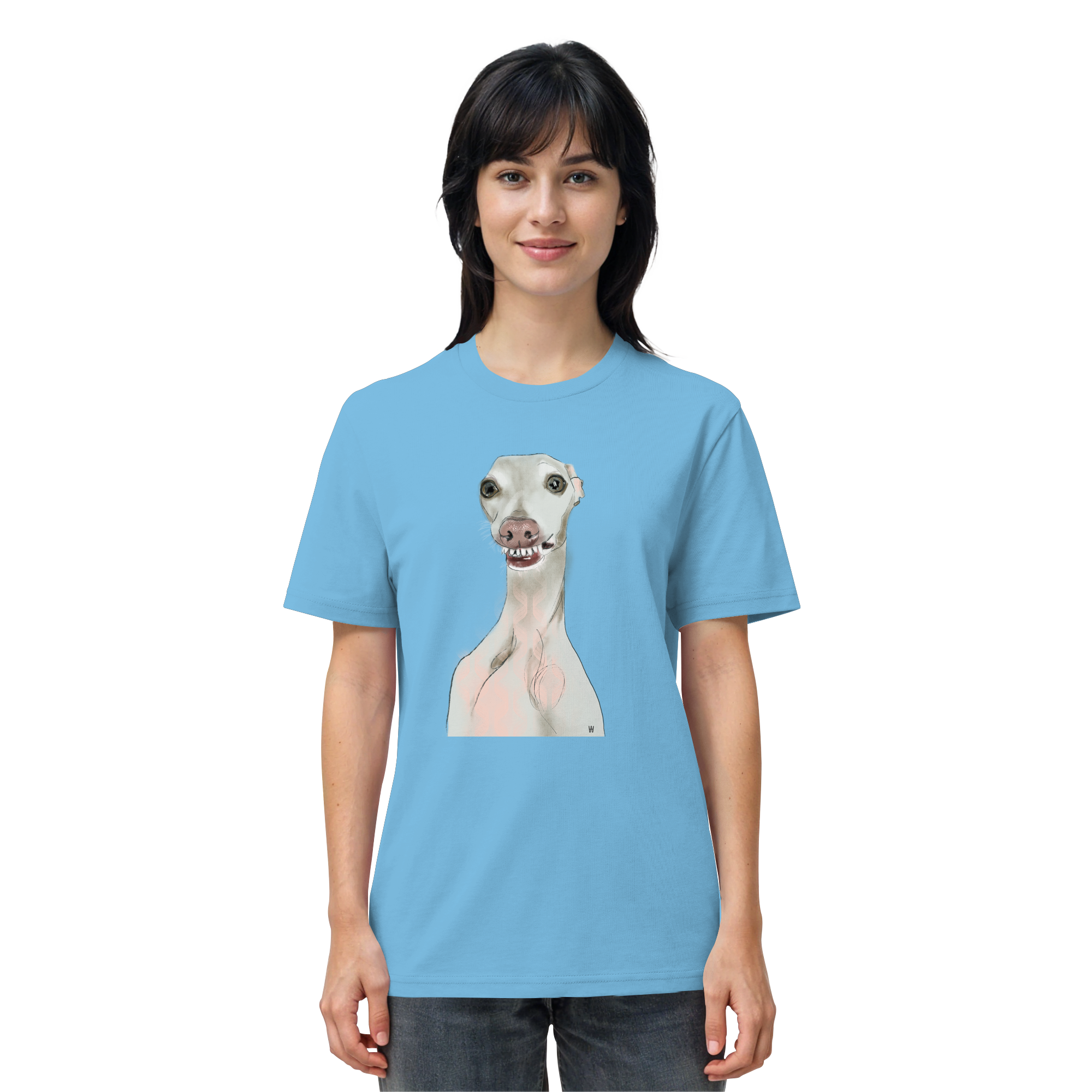 Italienisches Windspiel #12 ... Organic Unisex T-Shirt ... Charakterköpfe