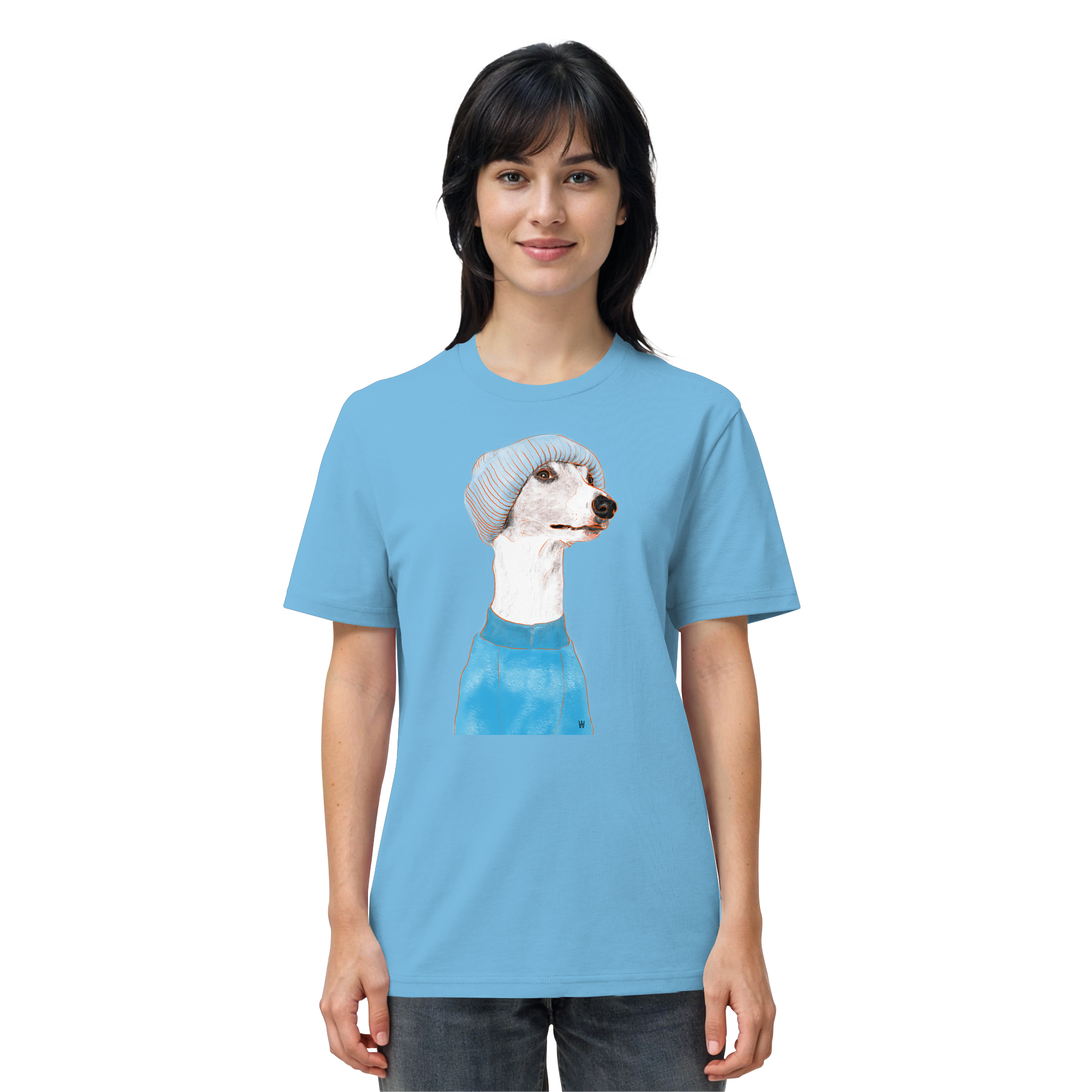 Whippet #3 ... Organic Unisex T-Shirt ... Charakterköpfe