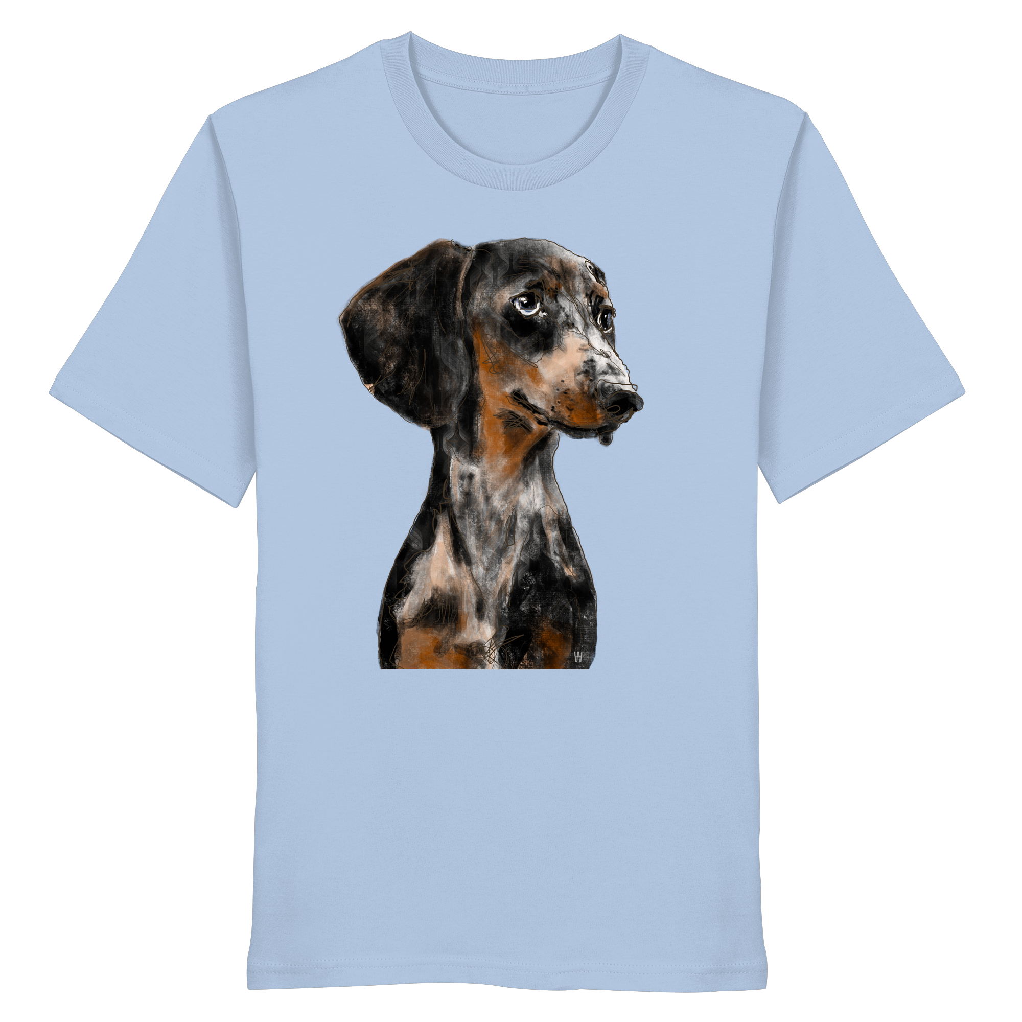Dackel #2 ... Organic Unisex Shirt ... Charakterköpfe