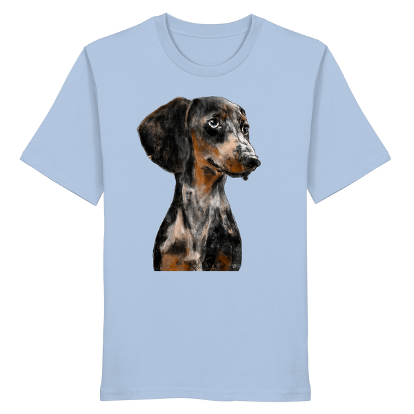 Dackel #2 ... Organic Unisex Shirt ... Charakterköpfe
