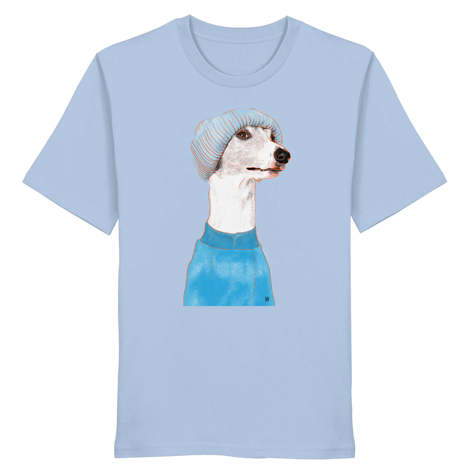 Whippet #3 ... Organic Unisex T-Shirt ... Charakterköpfe