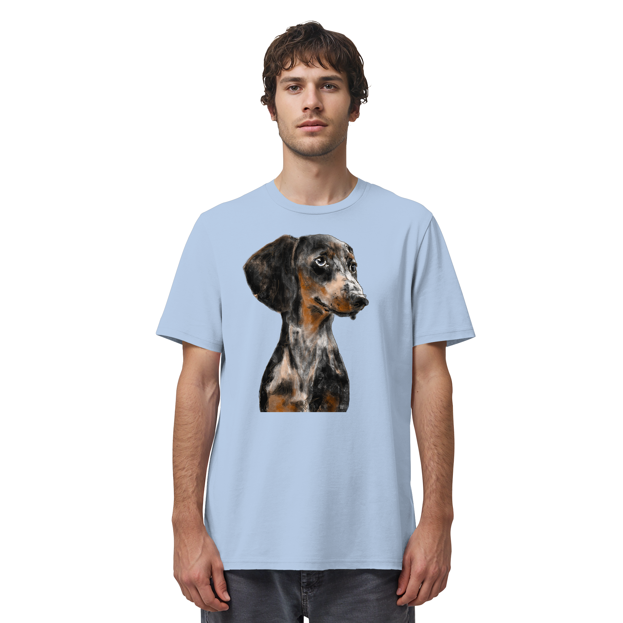 Dackel #2 ... Organic Unisex Shirt ... Charakterköpfe