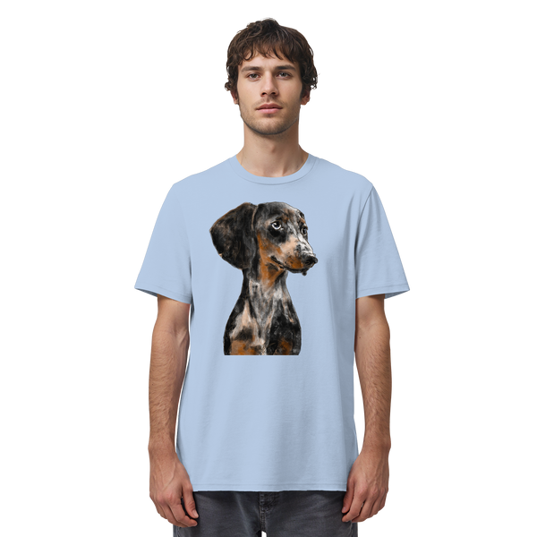 Dackel #2 ... Organic Unisex Shirt ... Charakterköpfe
