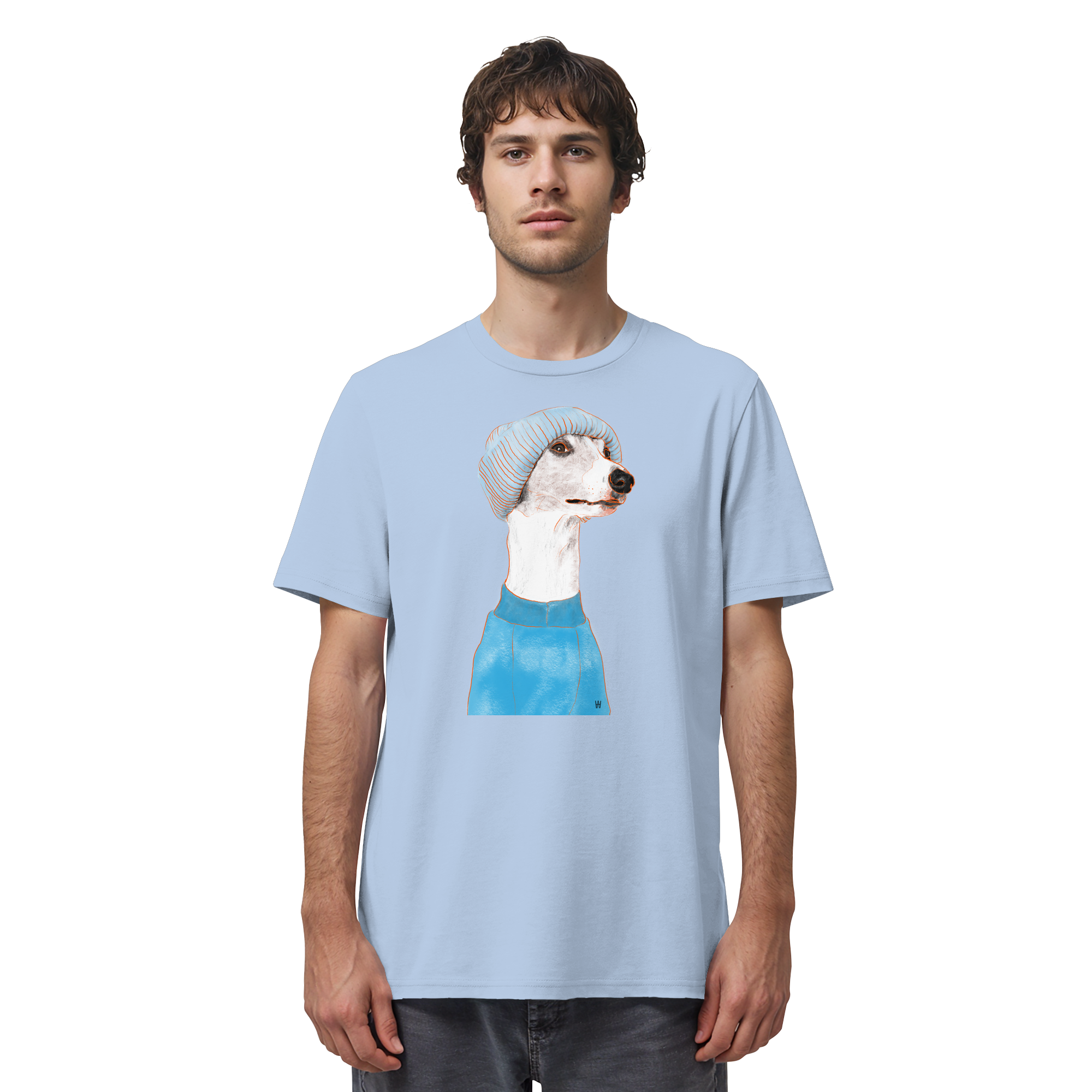 Whippet #3 ... Organic Unisex T-Shirt ... Charakterköpfe