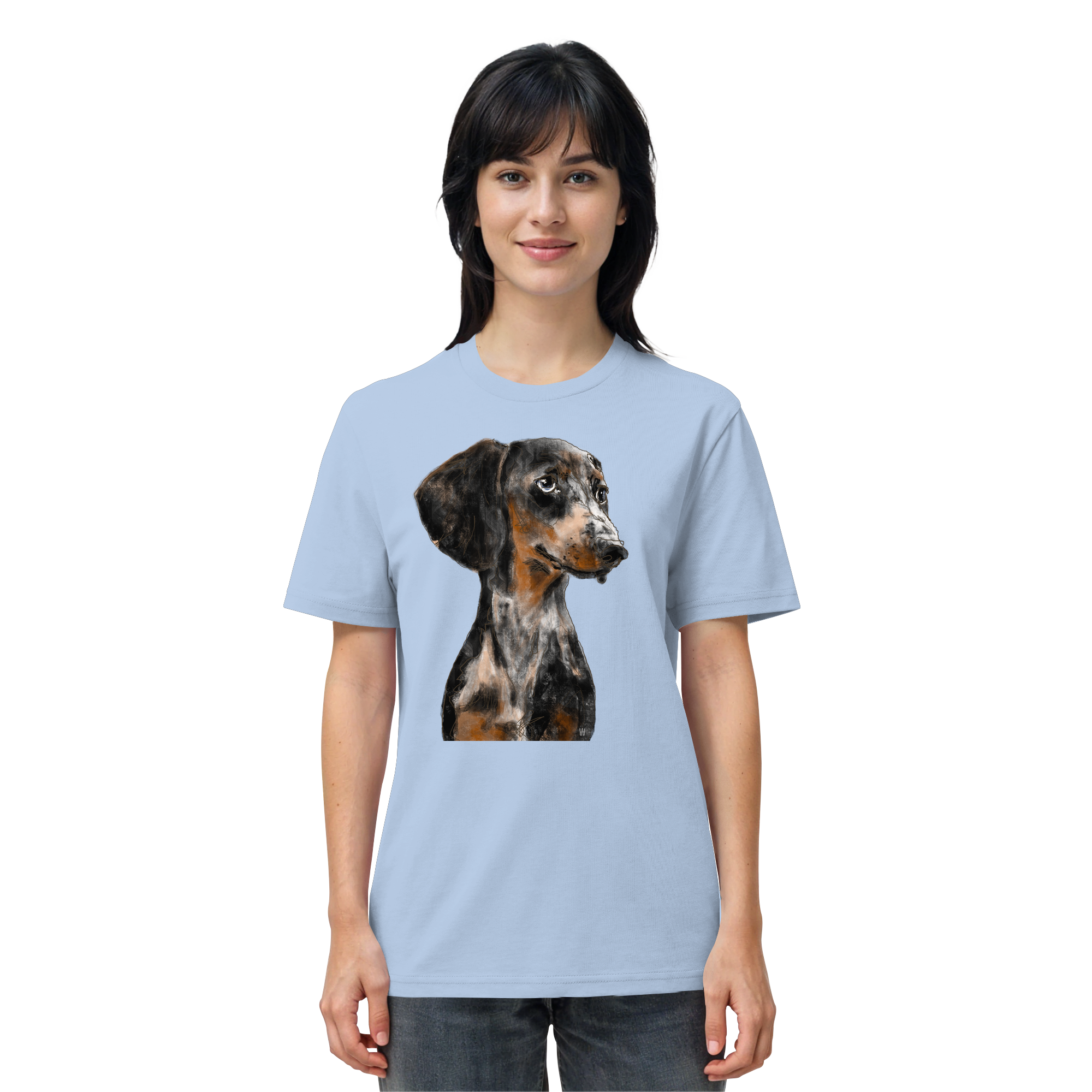 Dackel #2 ... Organic Unisex Shirt ... Charakterköpfe