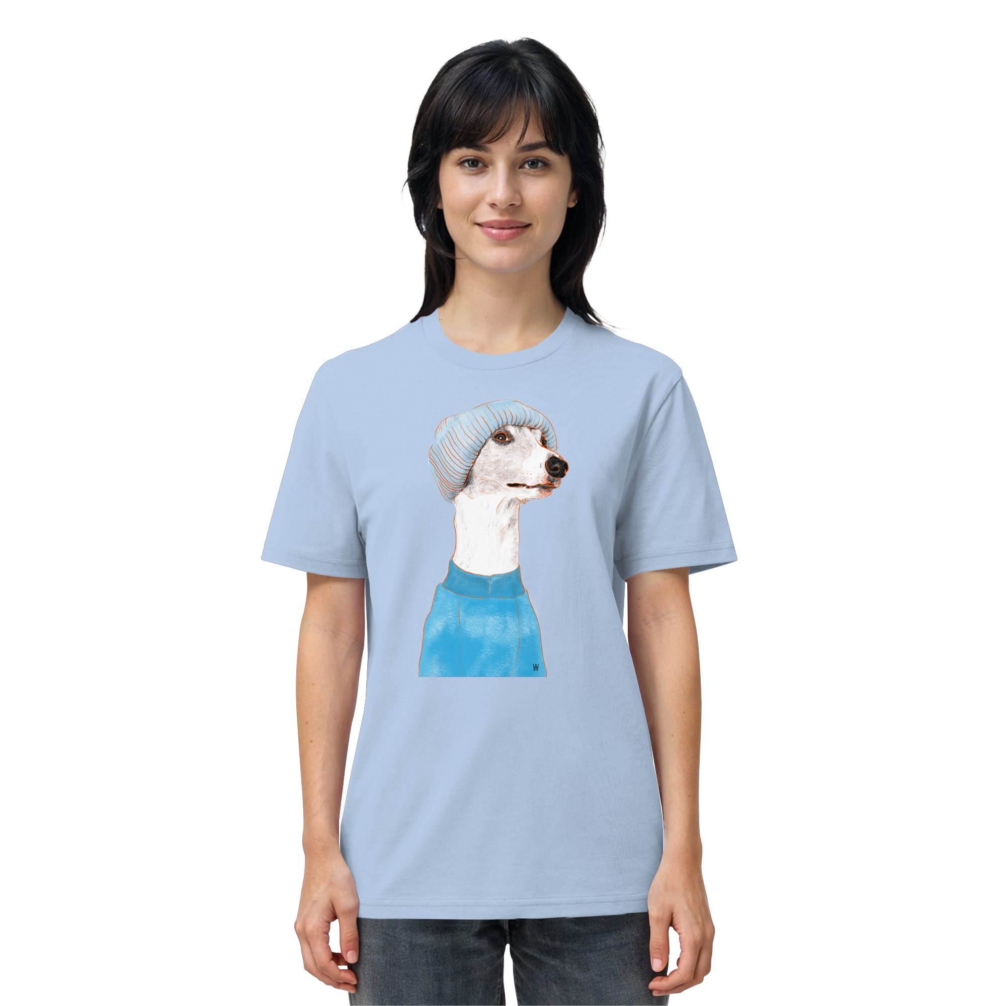 Whippet #3 ... Organic Unisex T-Shirt ... Charakterköpfe