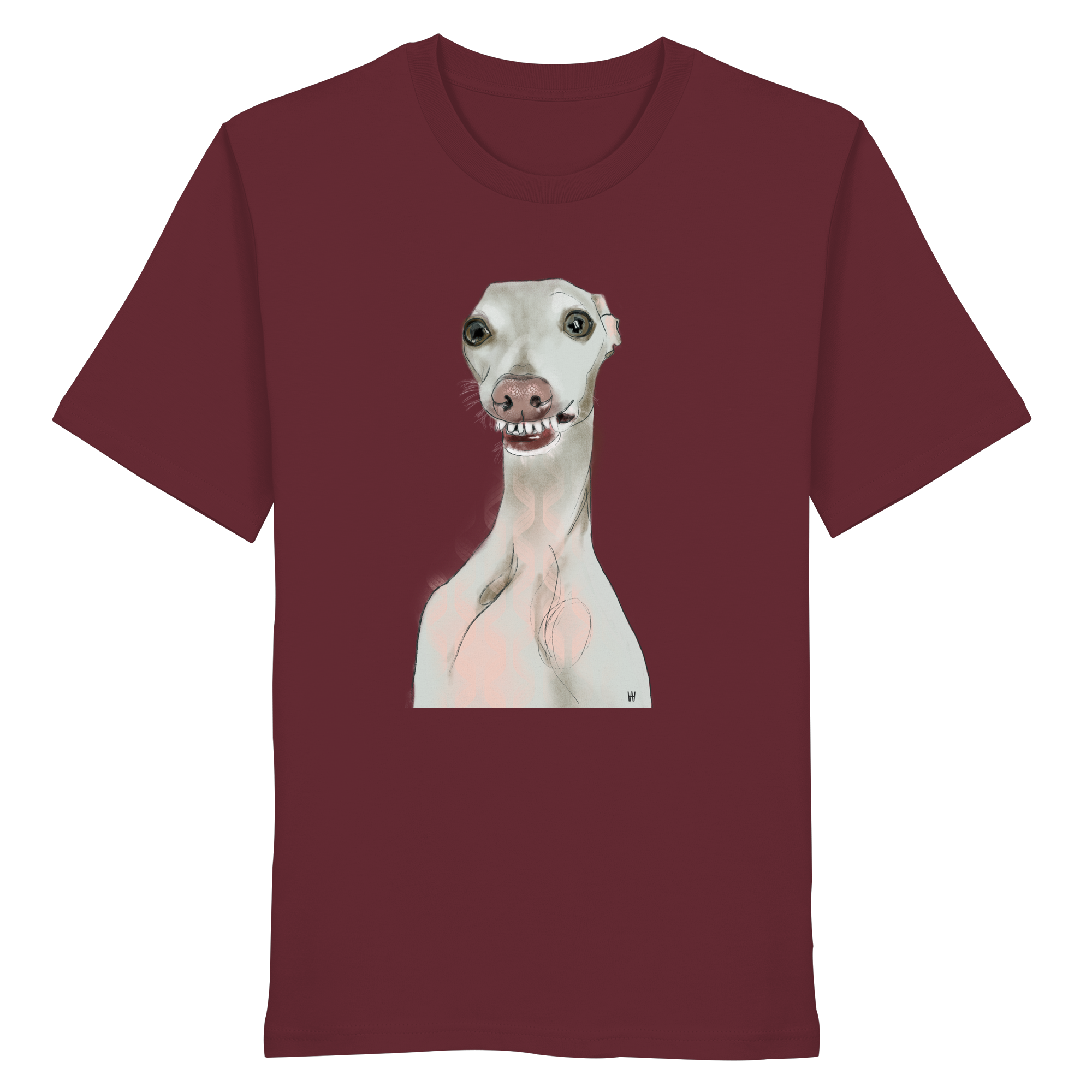 Italienisches Windspiel #12 ... Organic Unisex T-Shirt ... Charakterköpfe