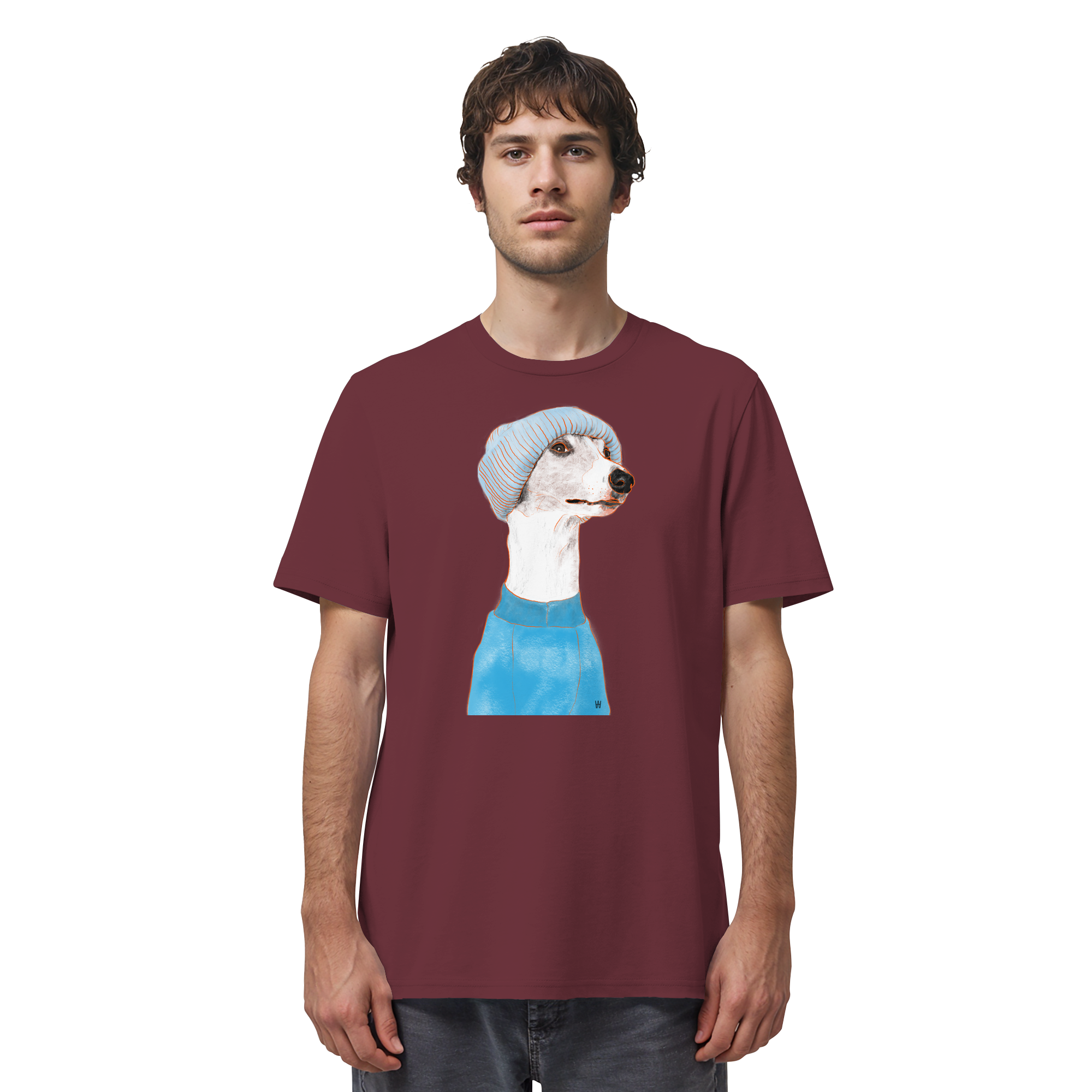 Whippet #3 ... Organic Unisex T-Shirt ... Charakterköpfe