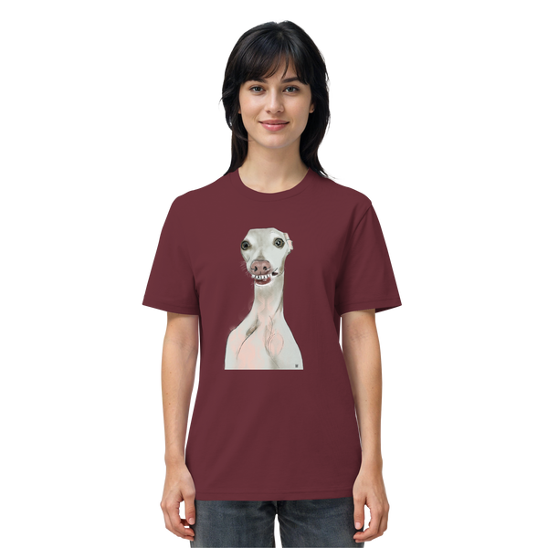 Italienisches Windspiel #12 ... Organic Unisex T-Shirt ... Charakterköpfe