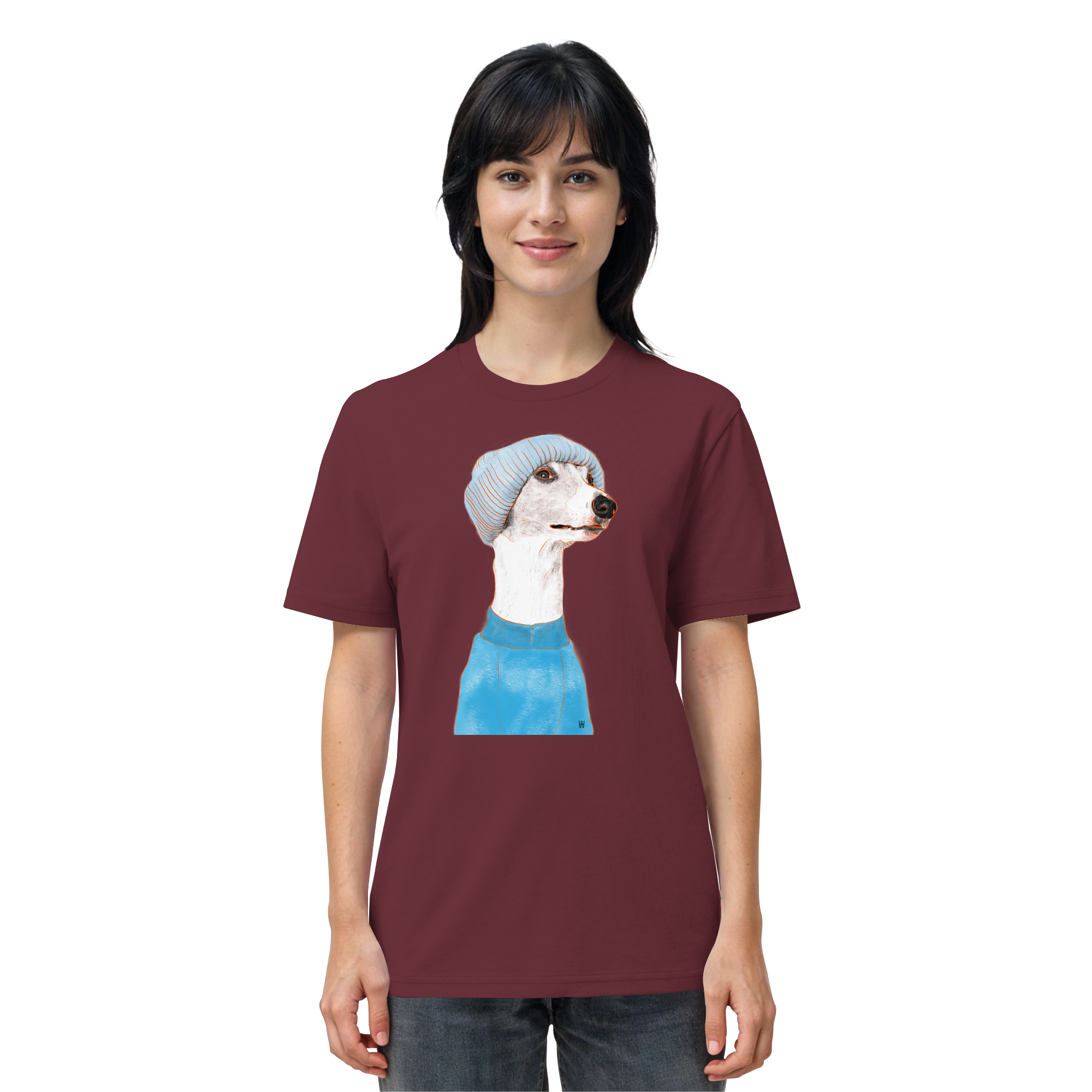 Whippet #3 ... Organic Unisex T-Shirt ... Charakterköpfe