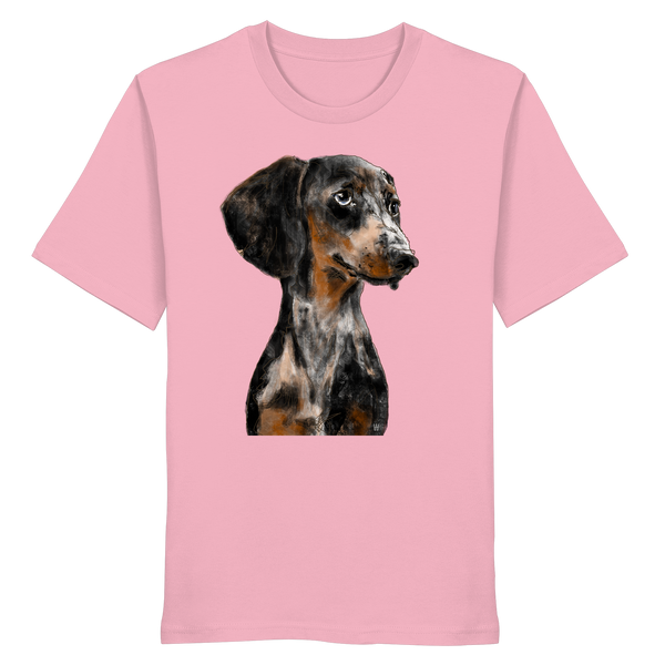 Dackel #2 ... Organic Unisex Shirt ... Charakterköpfe