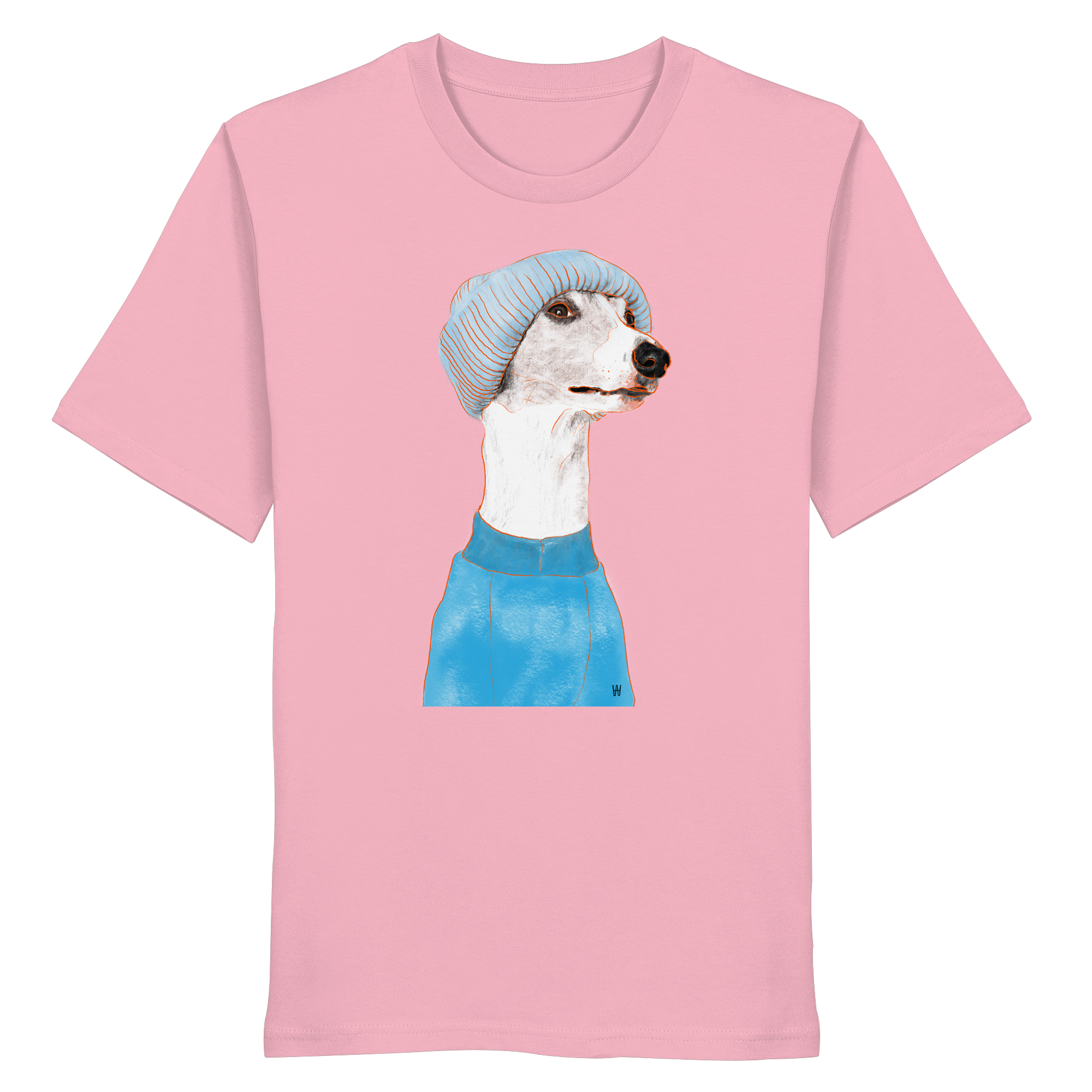 Whippet #3 ... Organic Unisex Shirt ... Charakterköpfe