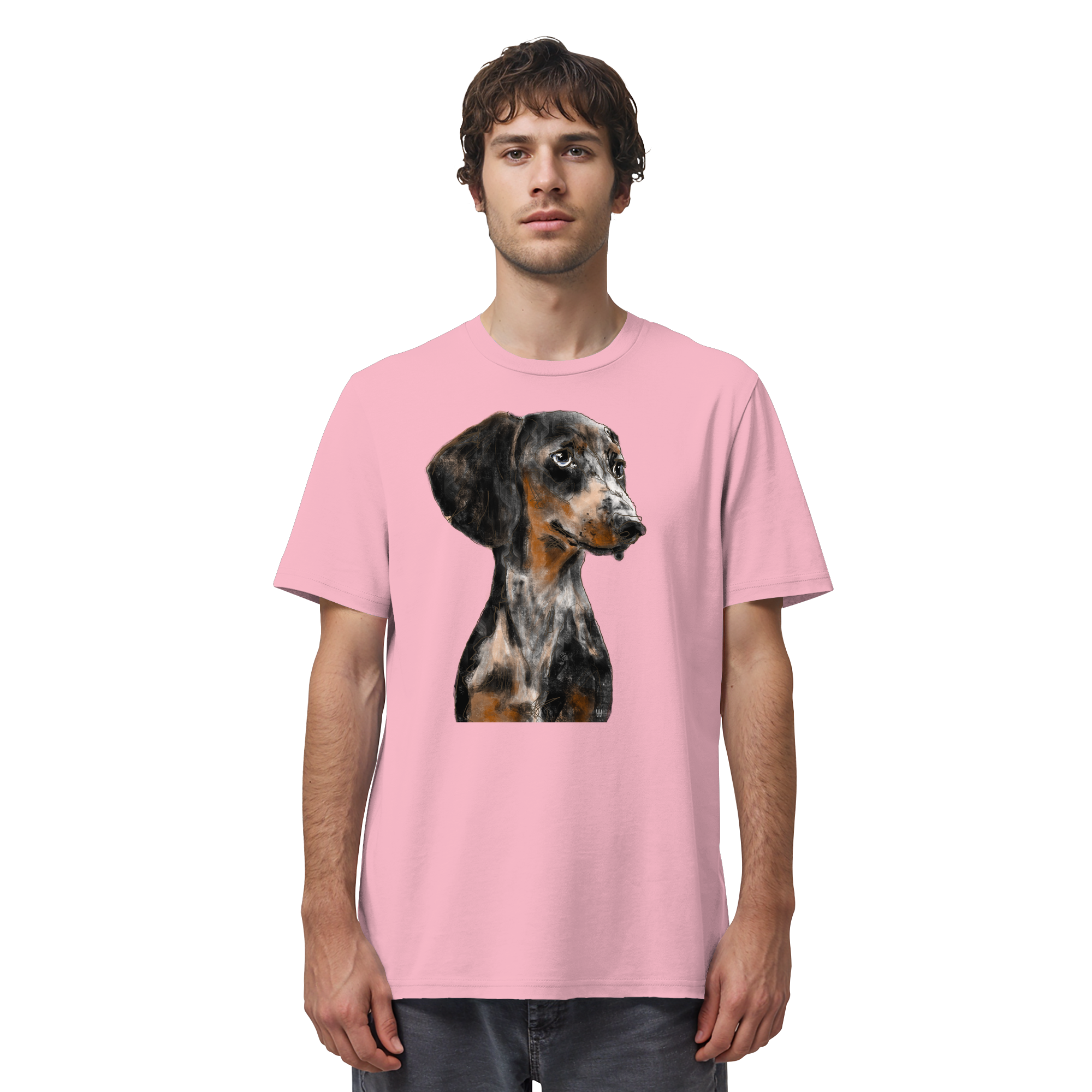 Dackel #2 ... Organic Unisex Shirt ... Charakterköpfe