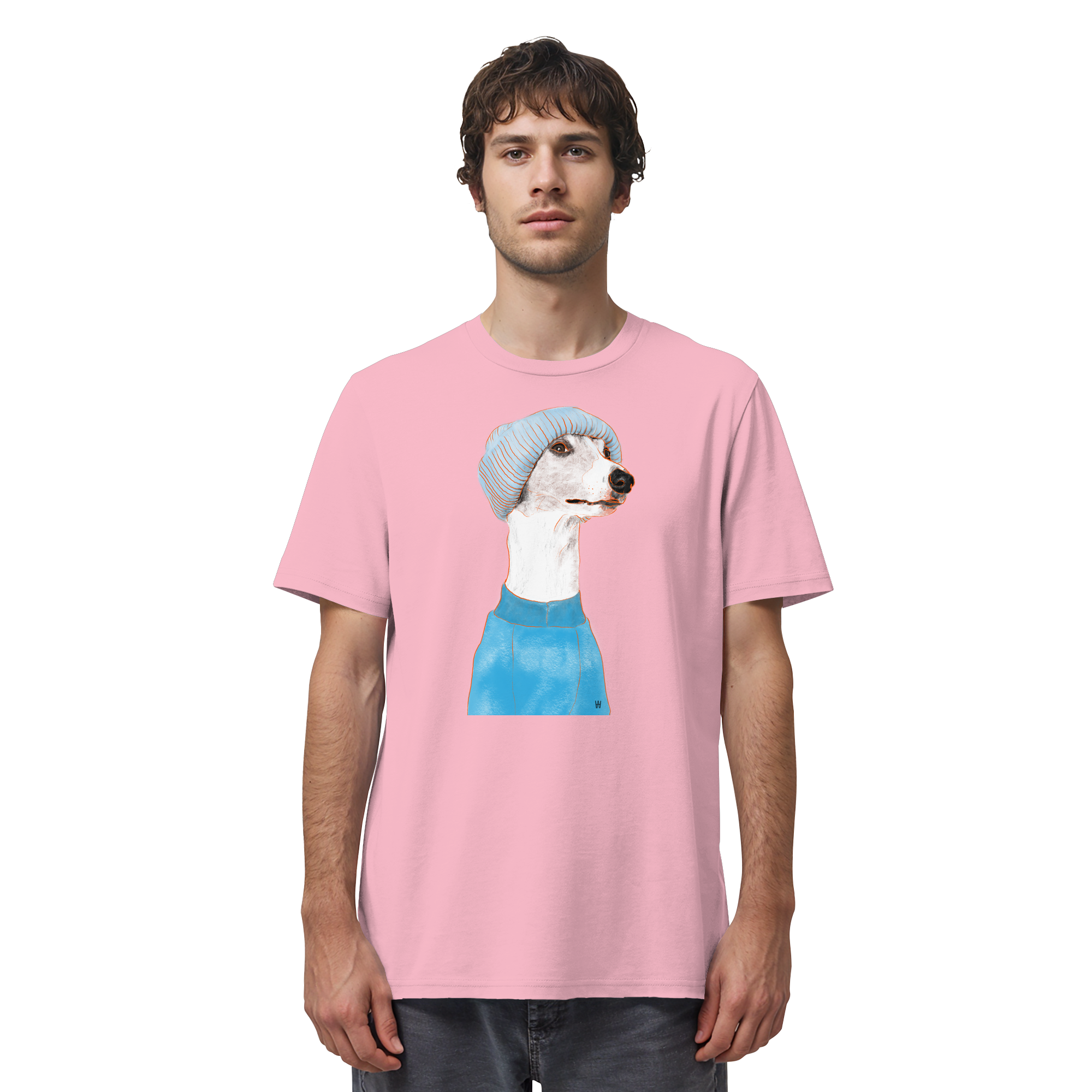 Whippet #3 ... Organic Unisex Shirt ... Charakterköpfe