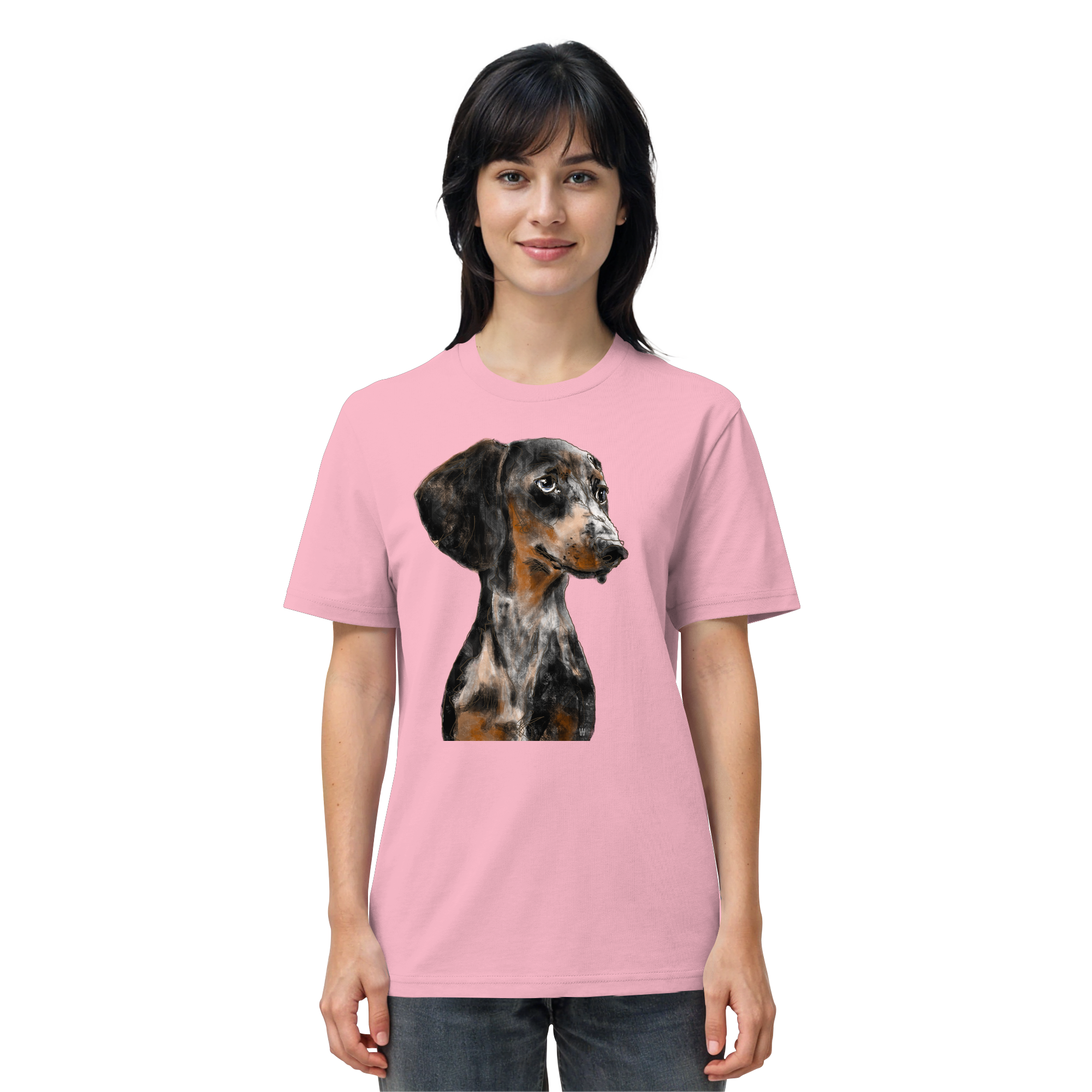 Dackel #2 ... Organic Unisex Shirt ... Charakterköpfe