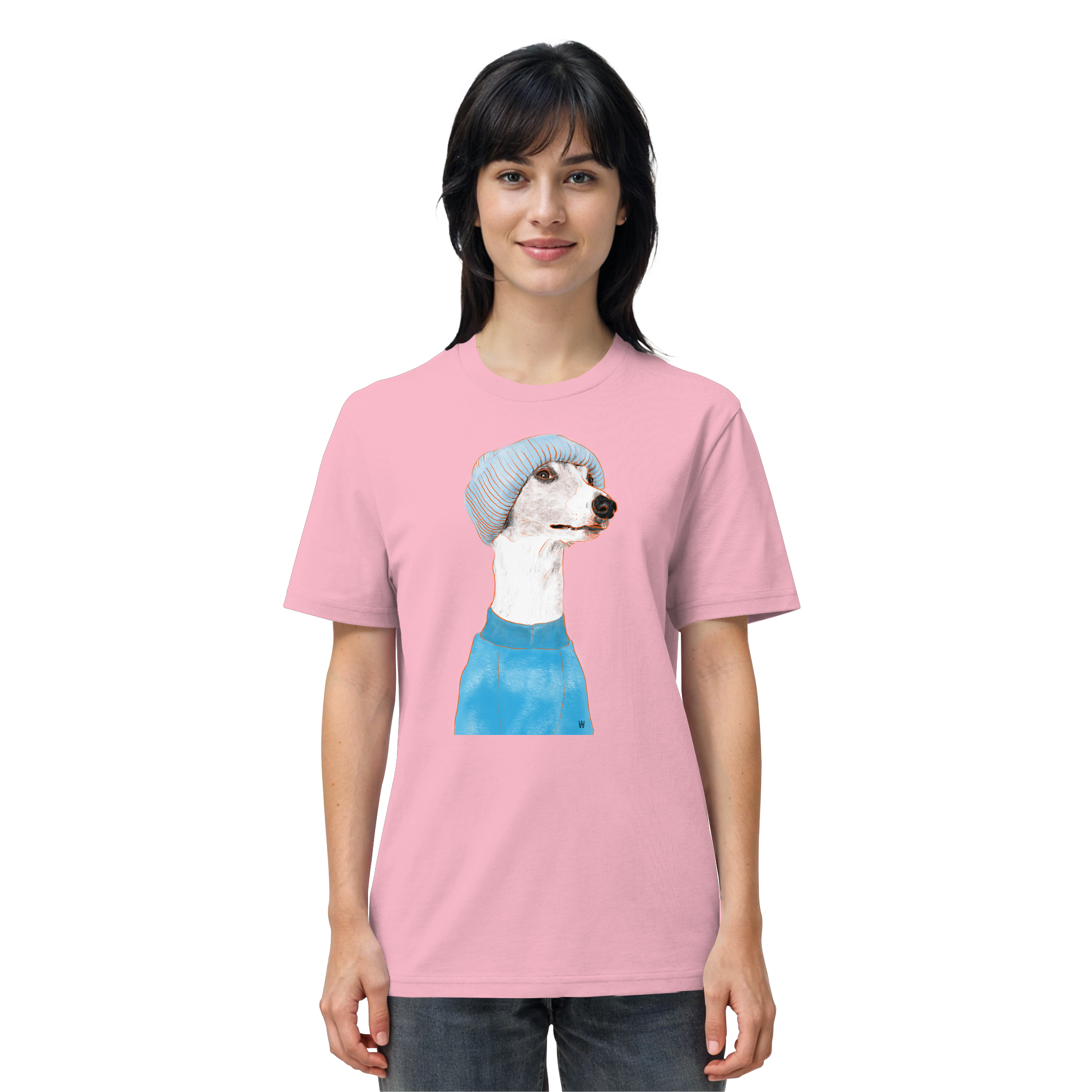 Whippet #3 ... Organic Unisex Shirt ... Charakterköpfe