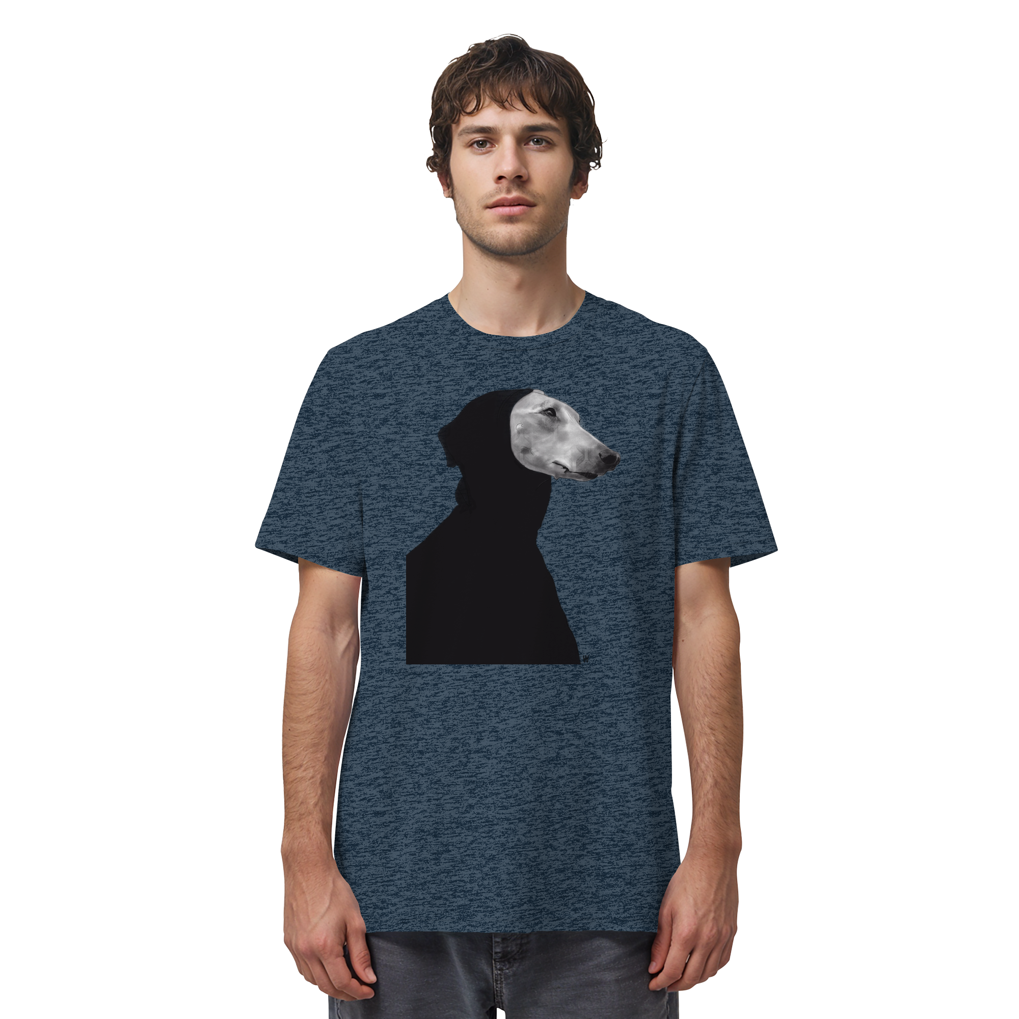 Whippet #12 ... Organic Unisex Shirt ... Charakterköpfe