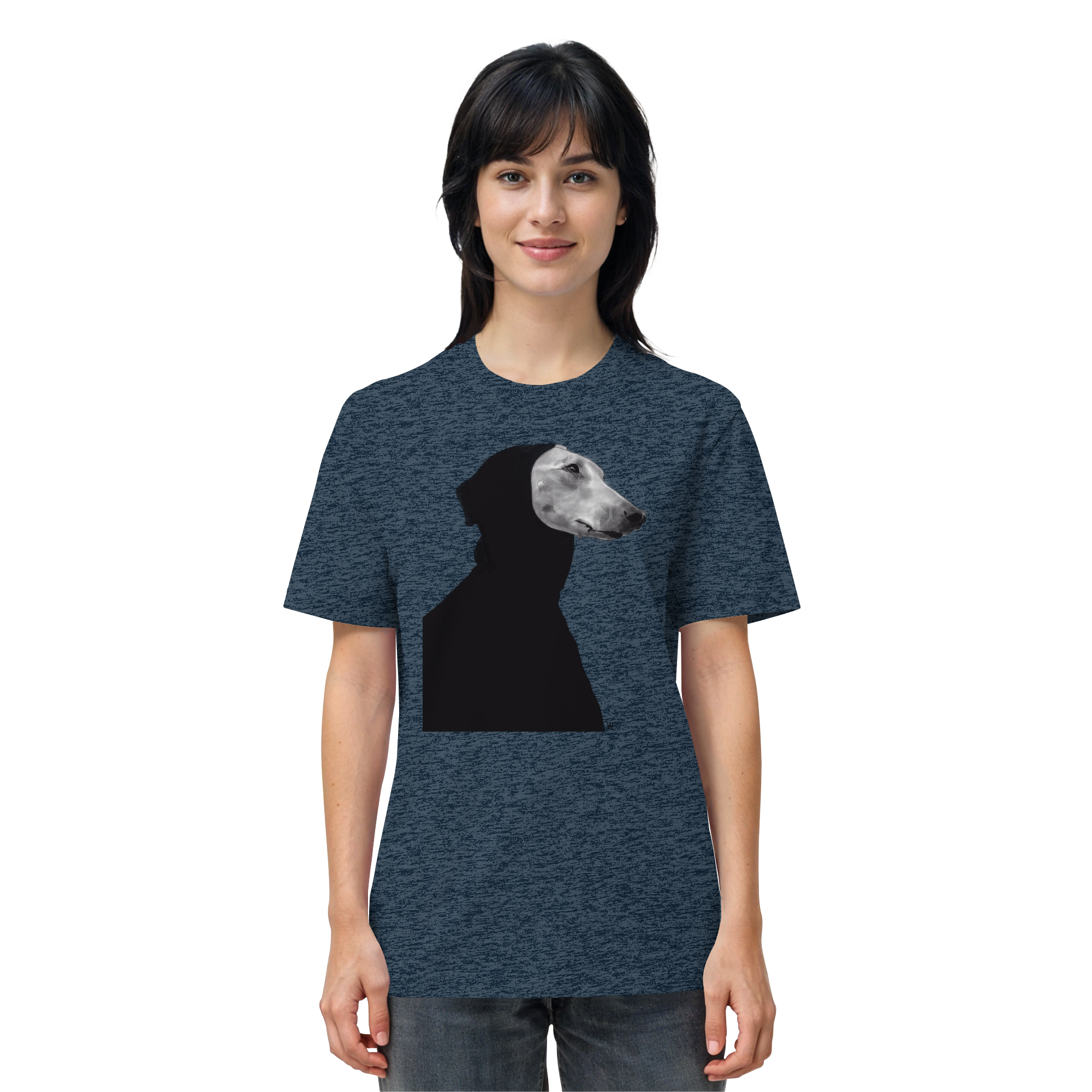 Whippet #12 ... Organic Unisex Shirt ... Charakterköpfe