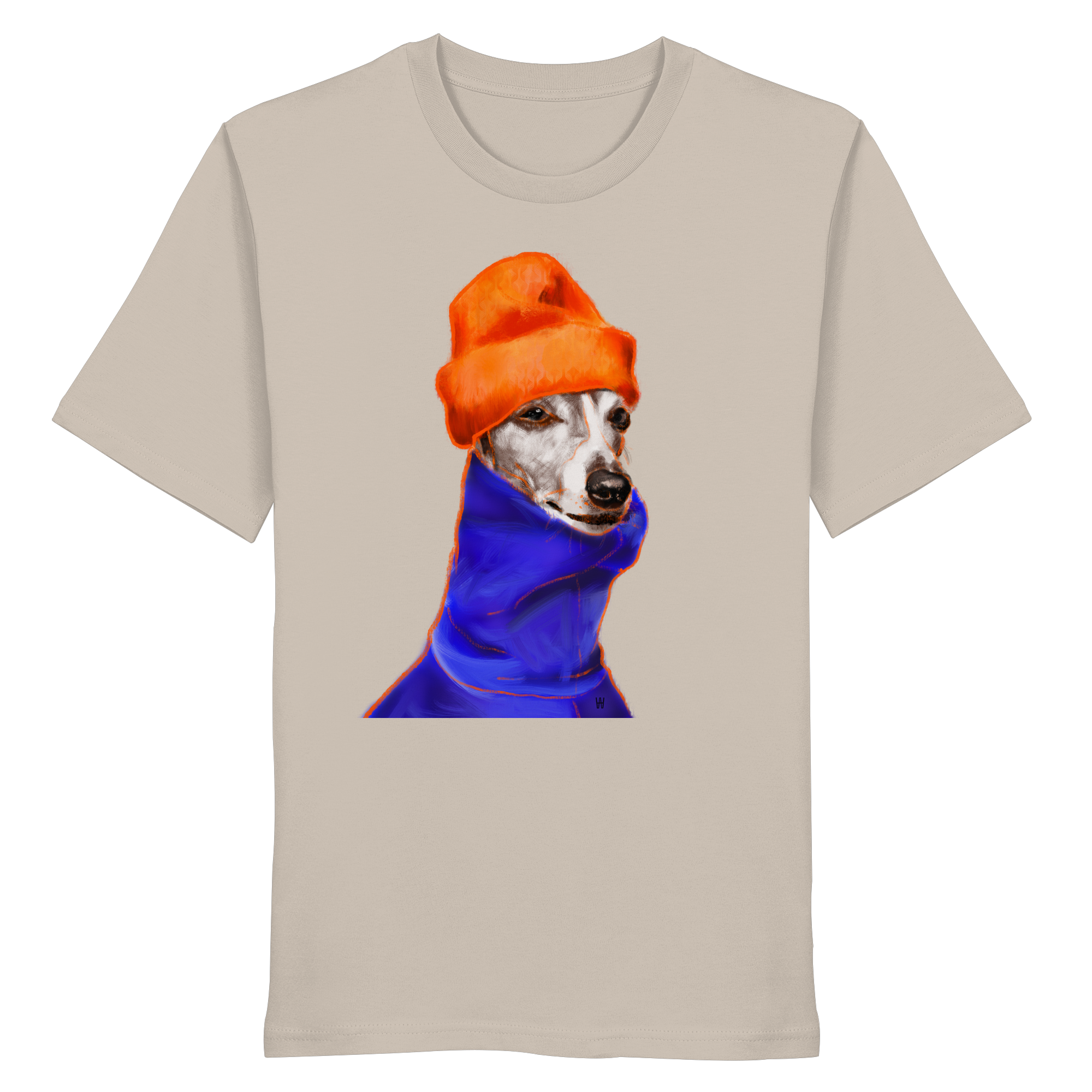 Whippet #2 ... Organic Unisex T-Shirt ... Charakterköpfe