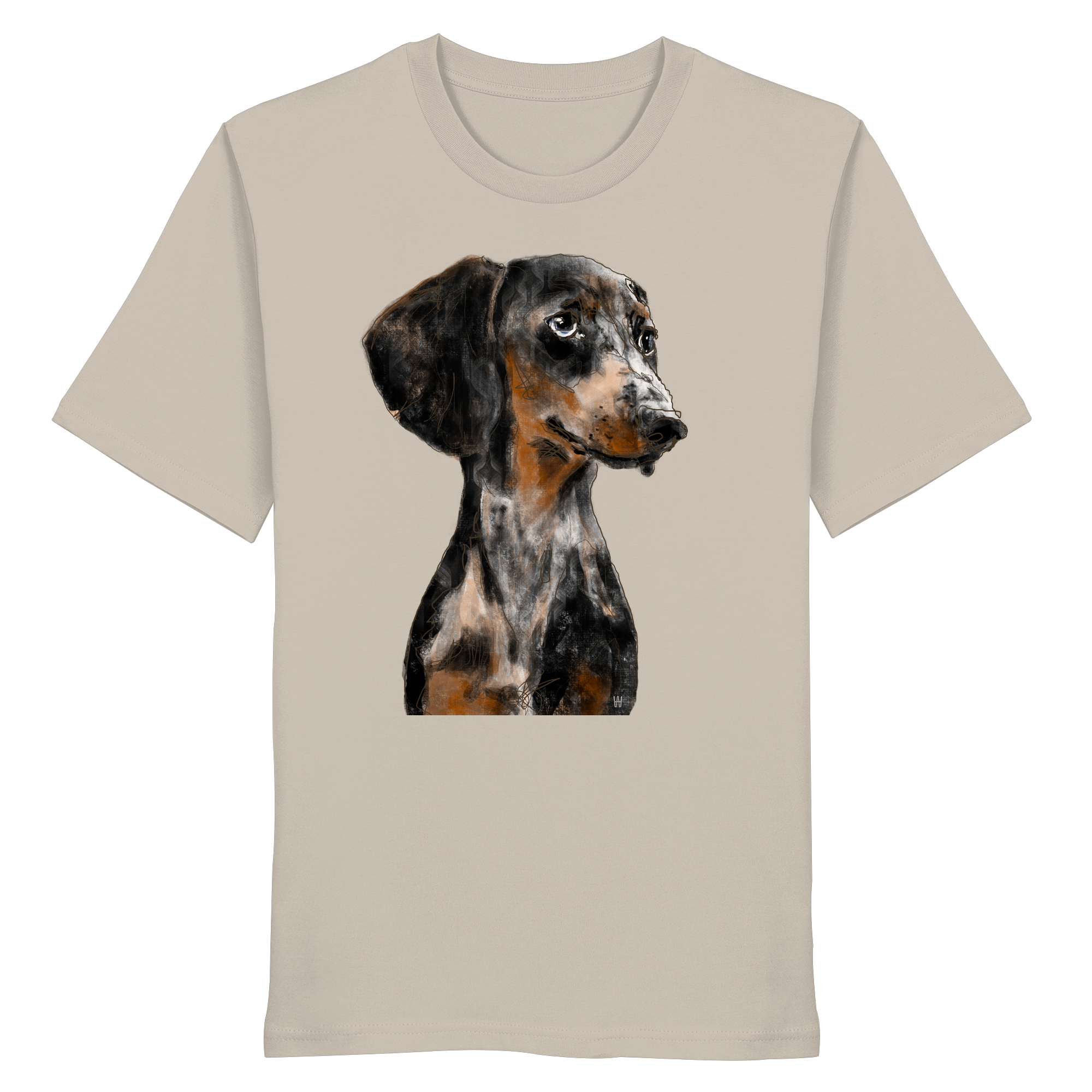 Dackel #2 ... Organic Unisex Shirt ... Charakterköpfe